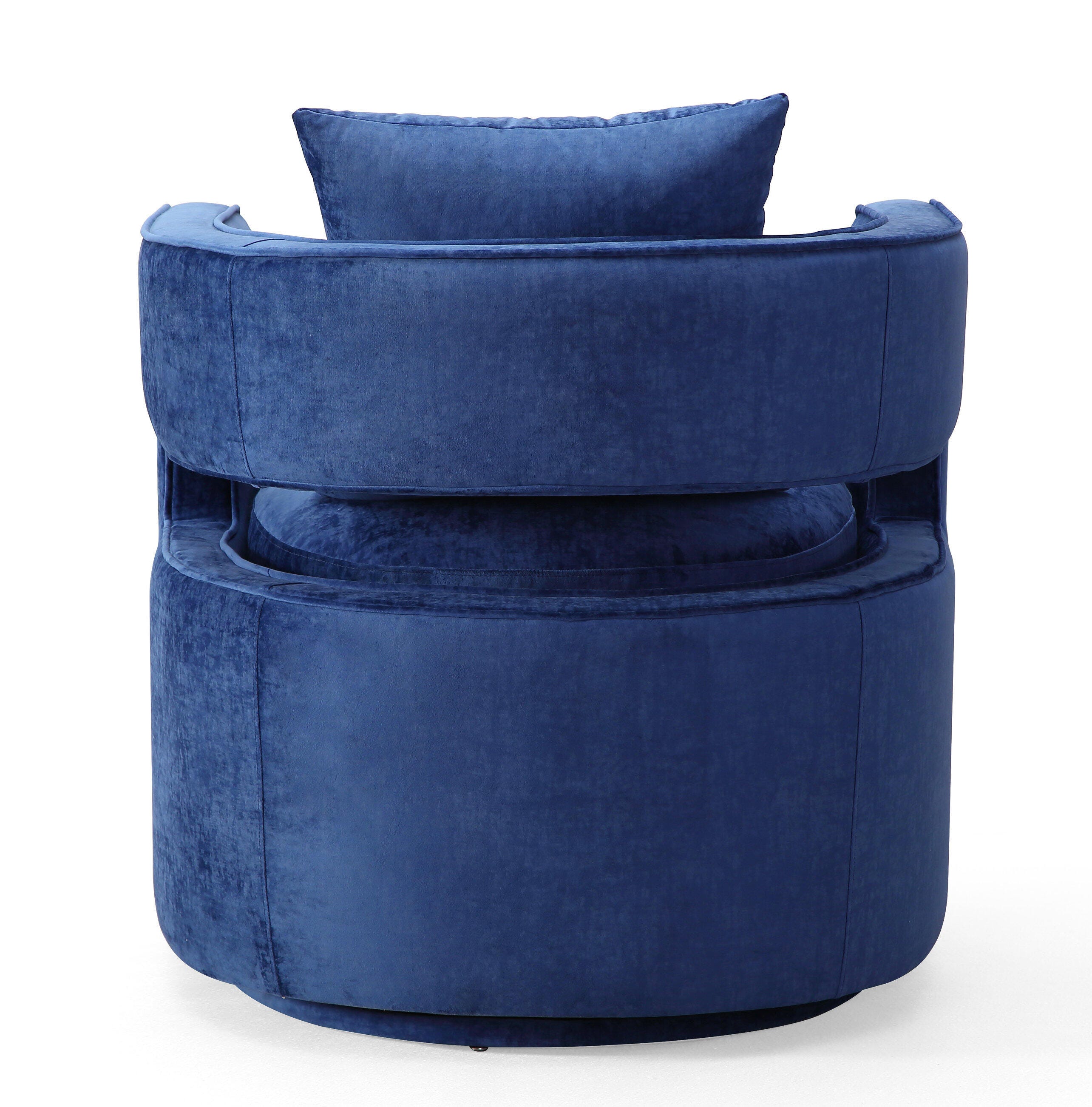 Kennedy Kennedy Navy Swivel Chair, Blue, large