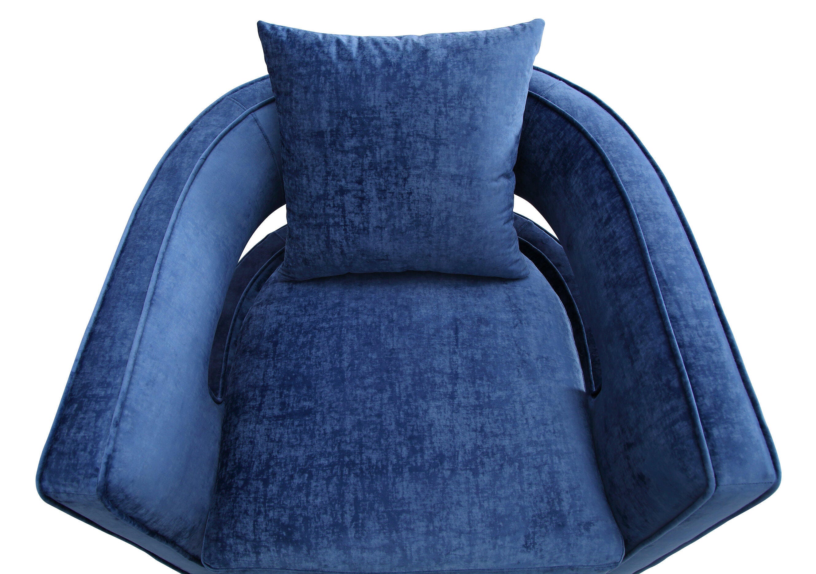 Kennedy Kennedy Navy Swivel Chair, Blue, large