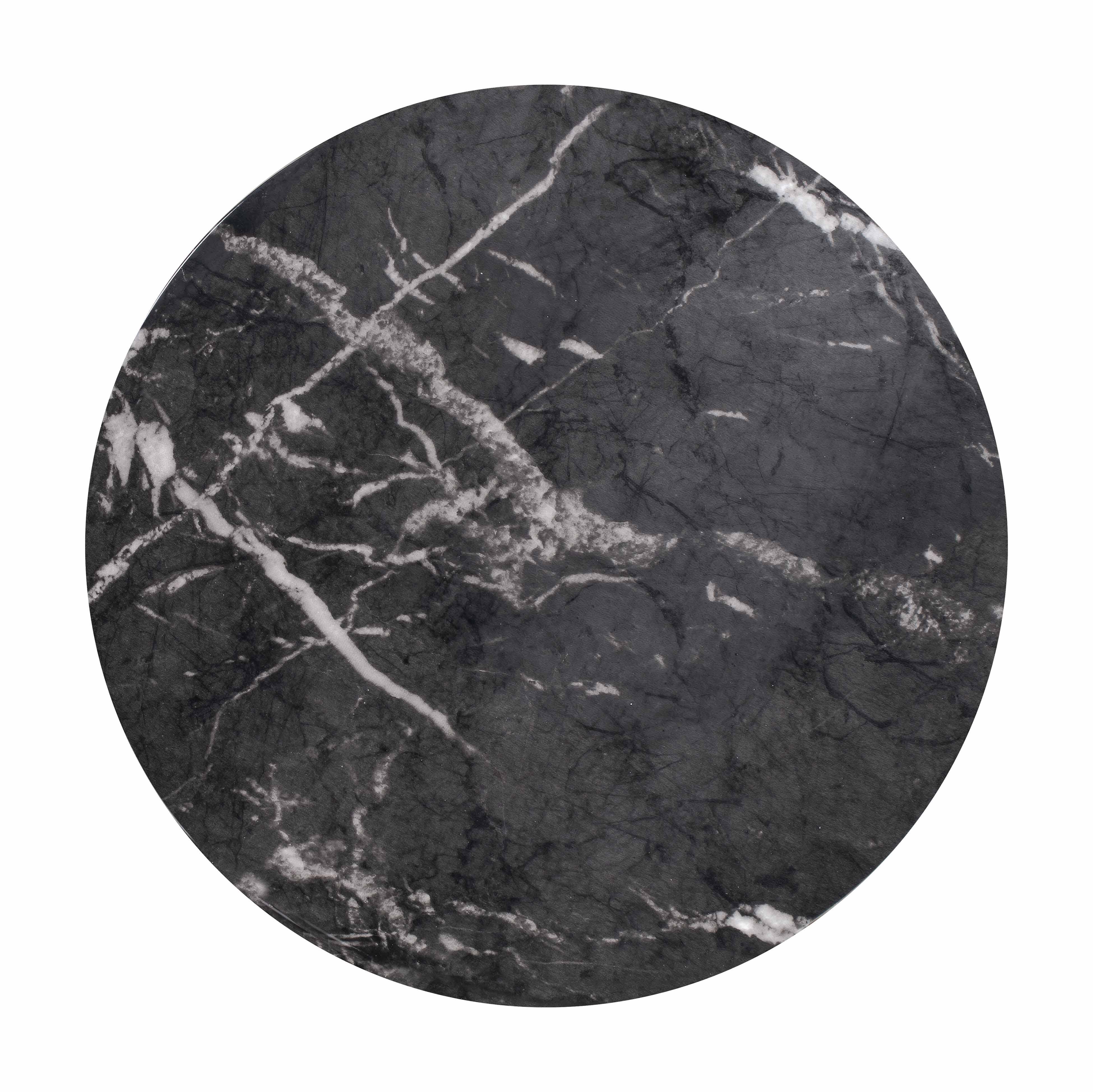 Rue Rue Black Marble Side Table, Black, large