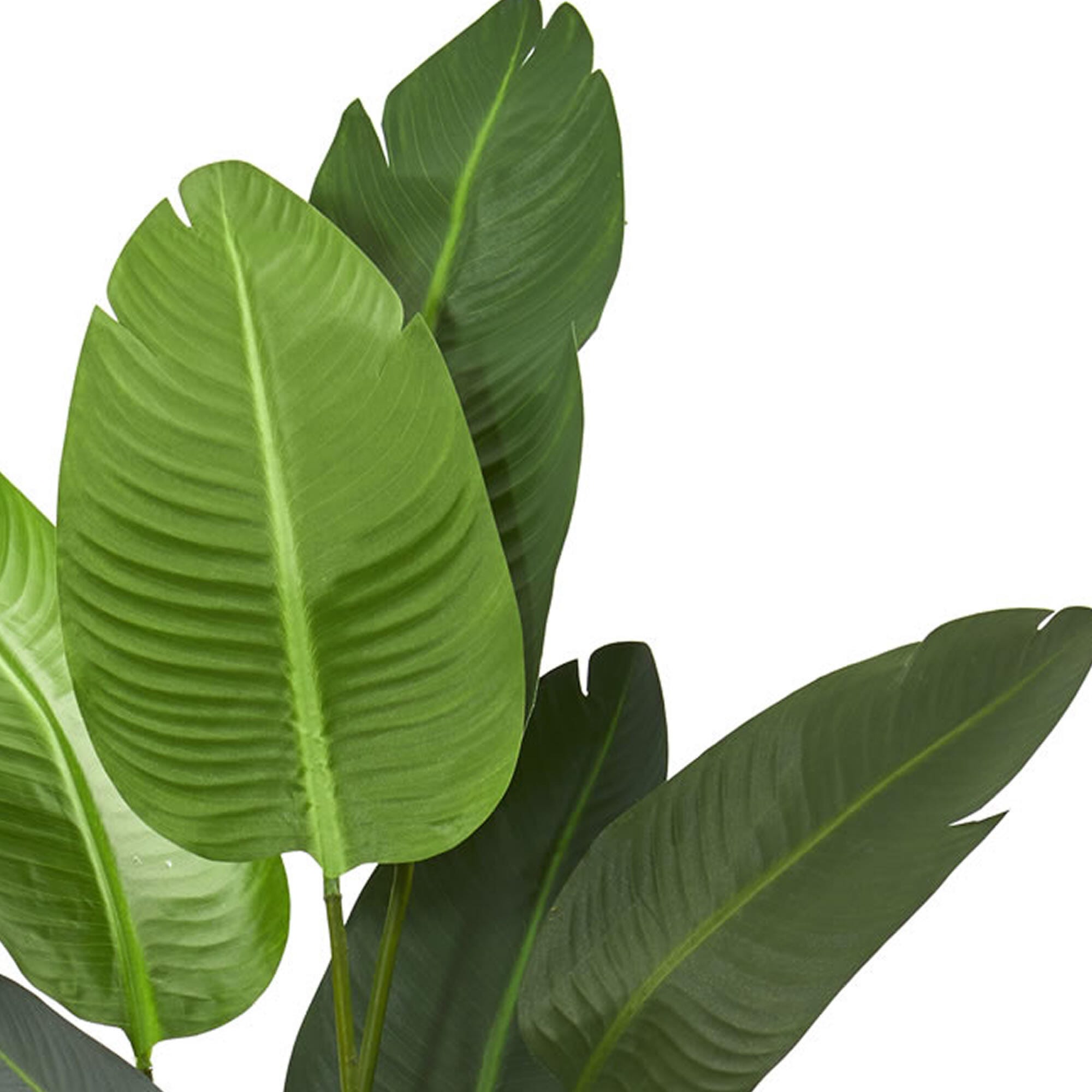Nearly Natural 5.5’ Traveler's Palm Artificial Tree in Gray Planter, , large
