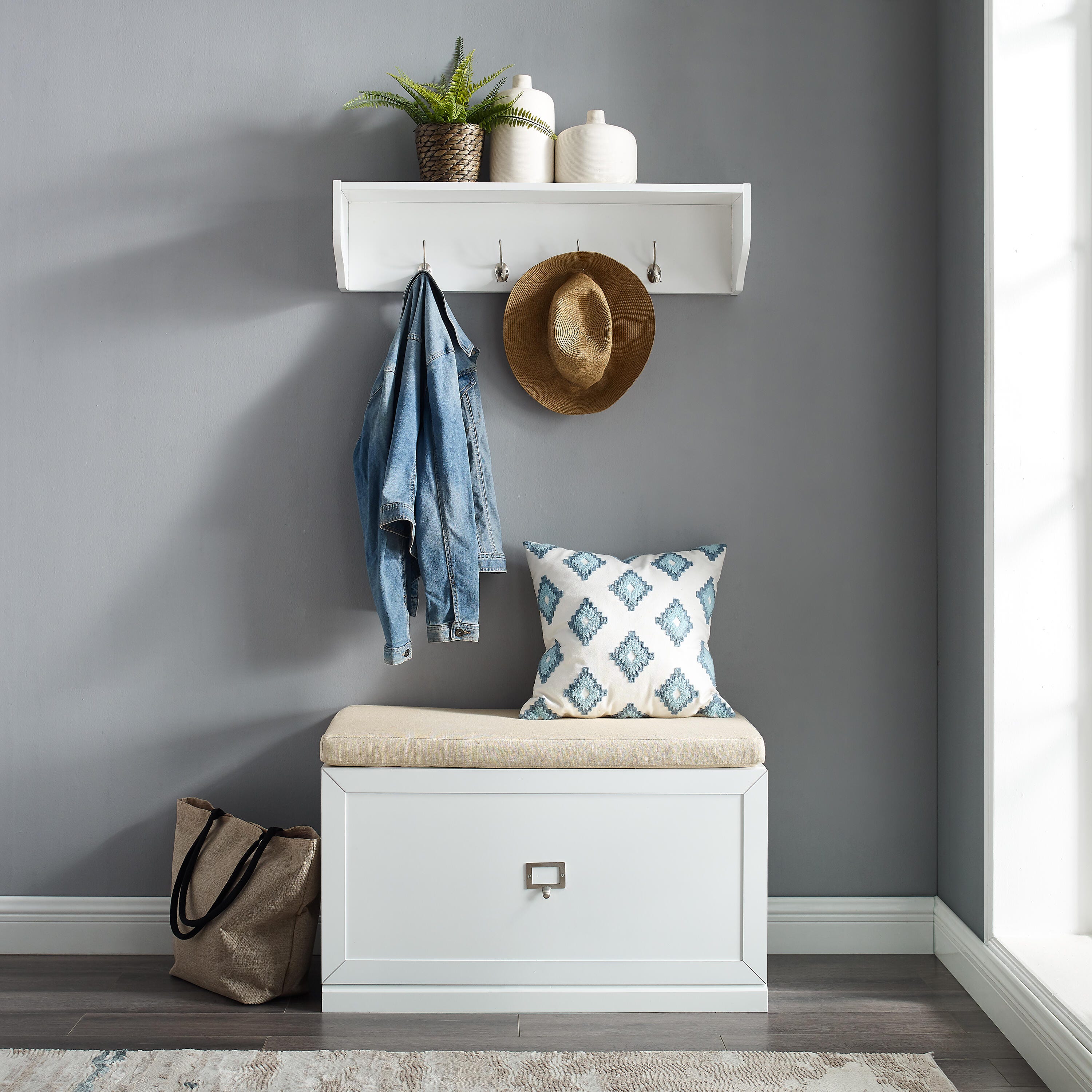 Crosley Furniture Harper 2-Piece Entryway Set with Bench, , large