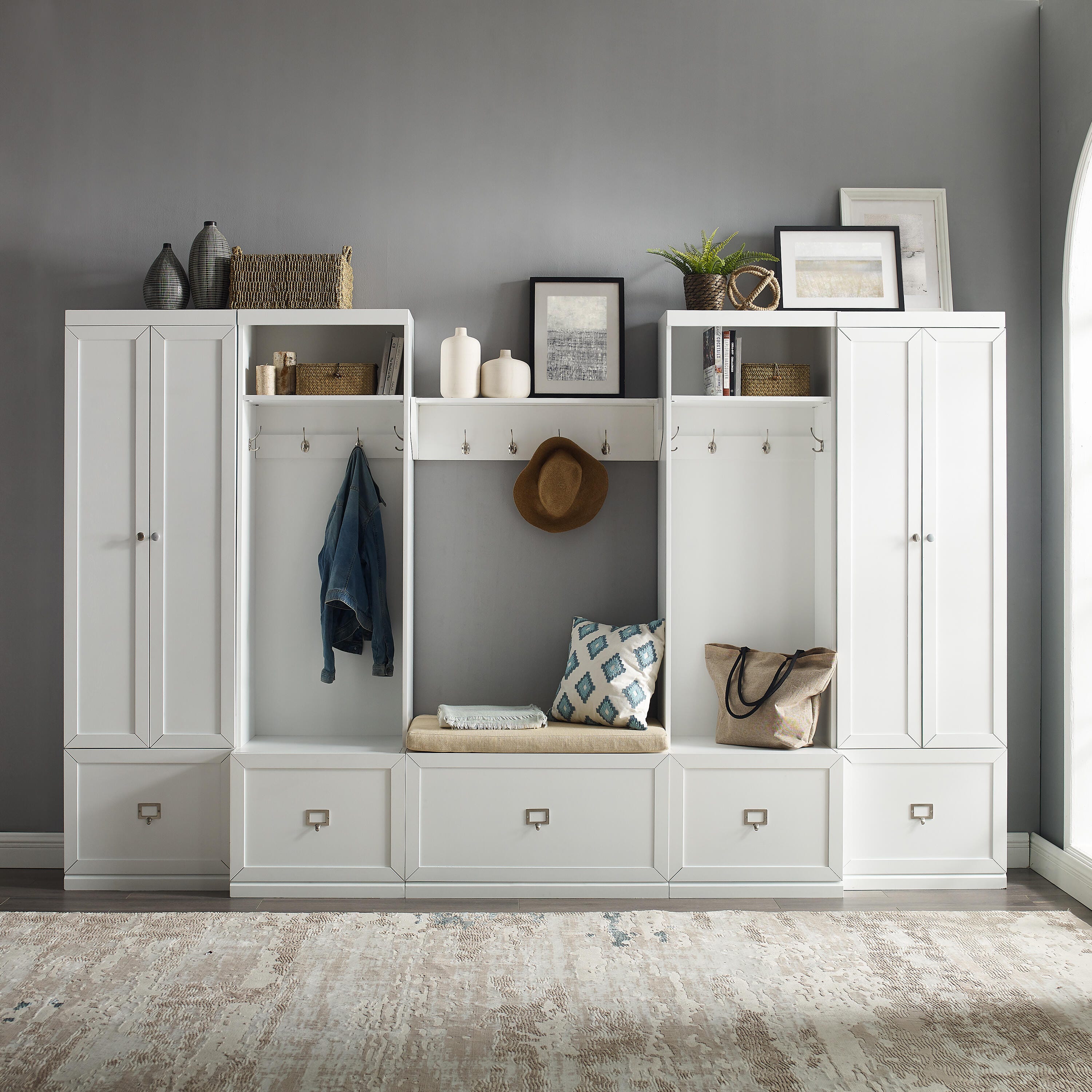 Crosley Furniture Harper 6-Piece Entryway Set, , large