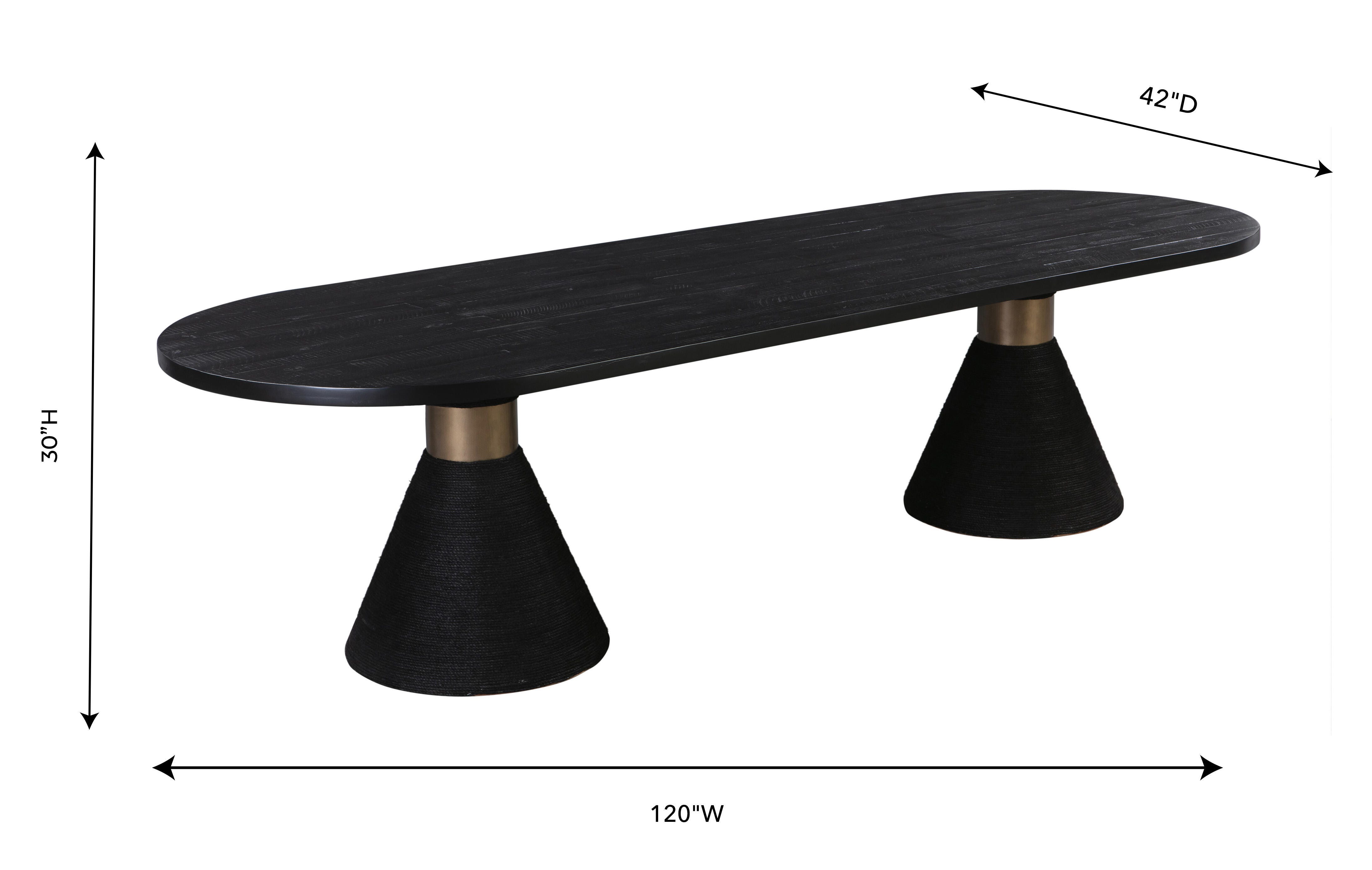 TOV Furniture Rishi Rope Oval Table, , large