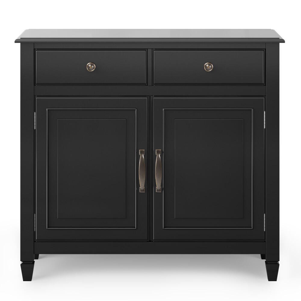 Connaught Black Storage Cabinet, Black, large
