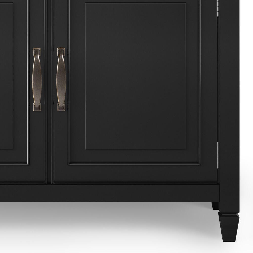 Connaught Black Storage Cabinet, Black, large