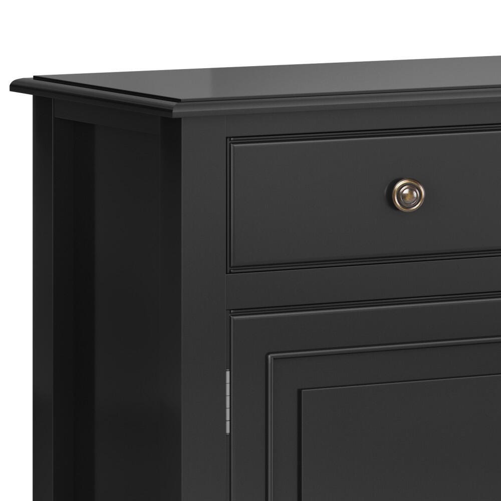 Connaught Black Storage Cabinet, Black, large