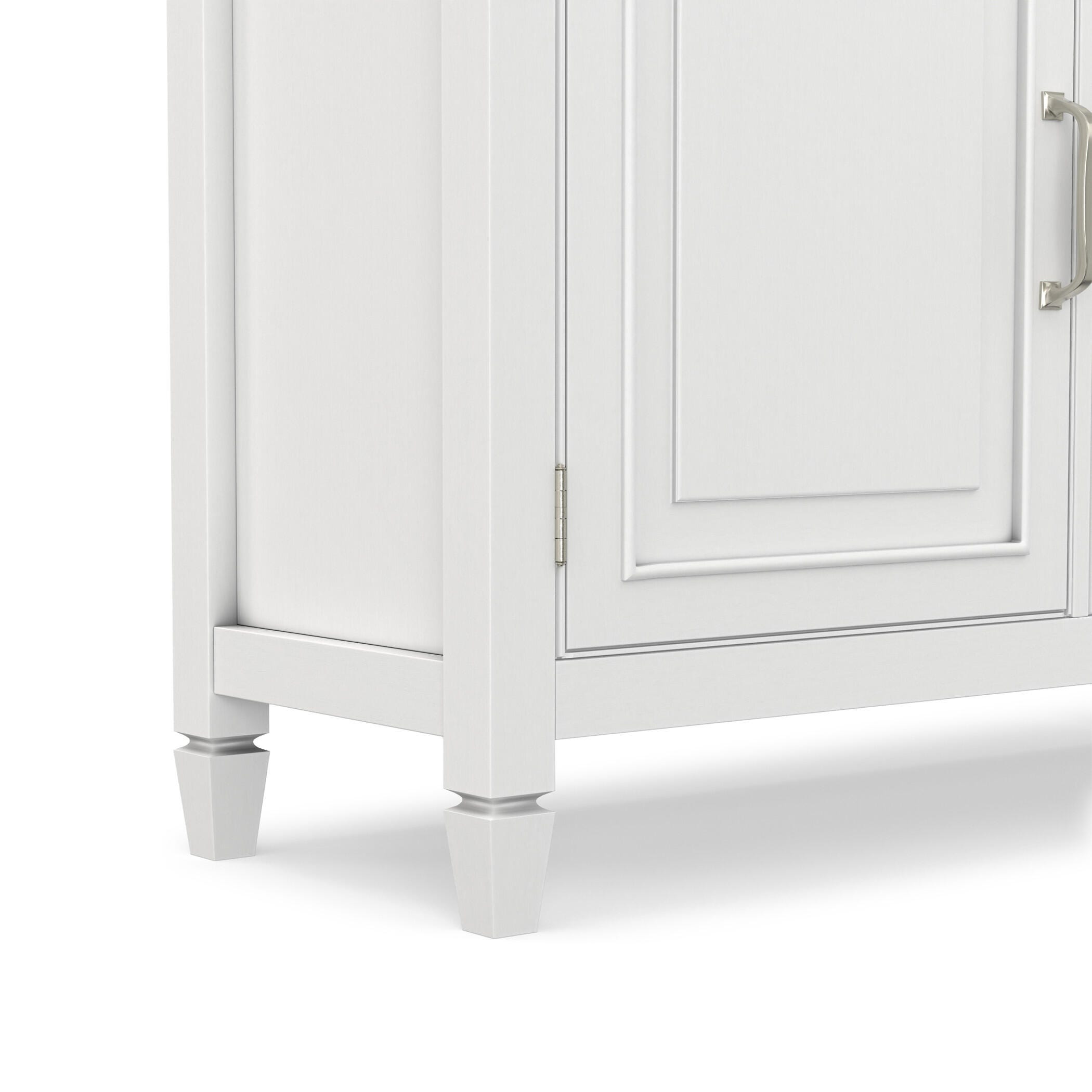 Simpli Home Connaught White Storage Cabinet | Ashley