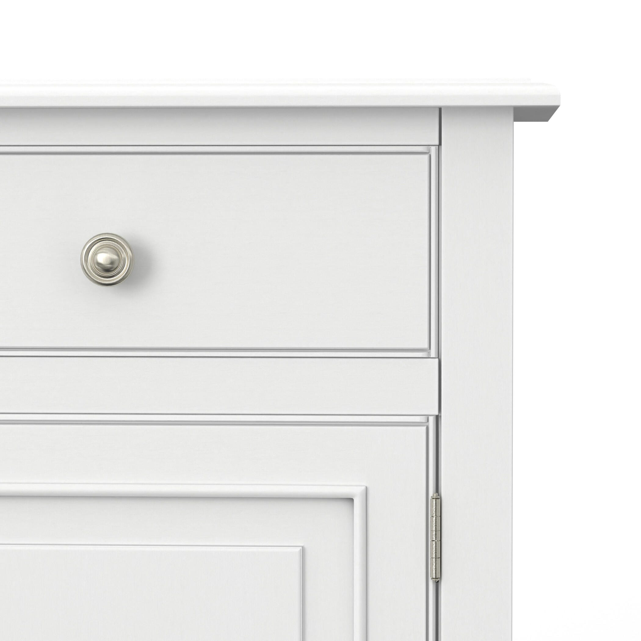 Simpli Home Connaught White Storage Cabinet | Ashley