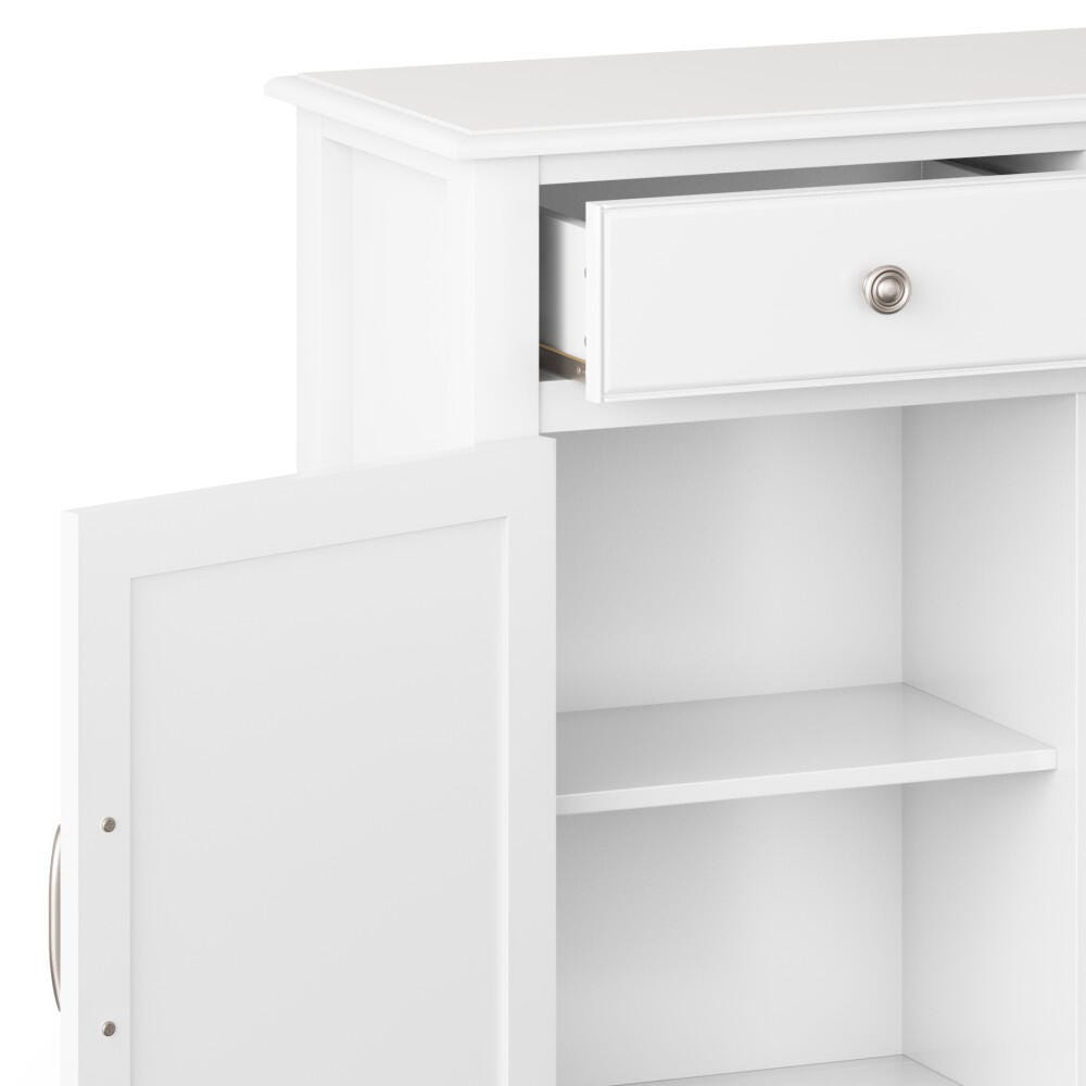 Connaught White Storage Cabinet, White, large