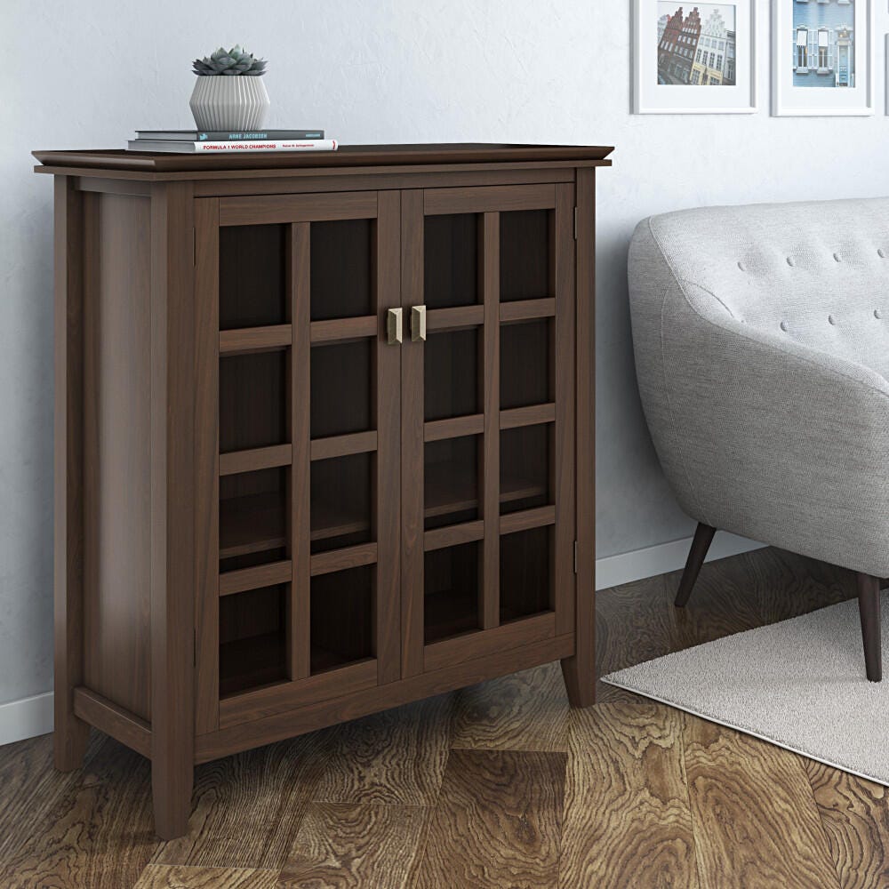 Artisan Brown Storage Cabinet, Brown, rollover
