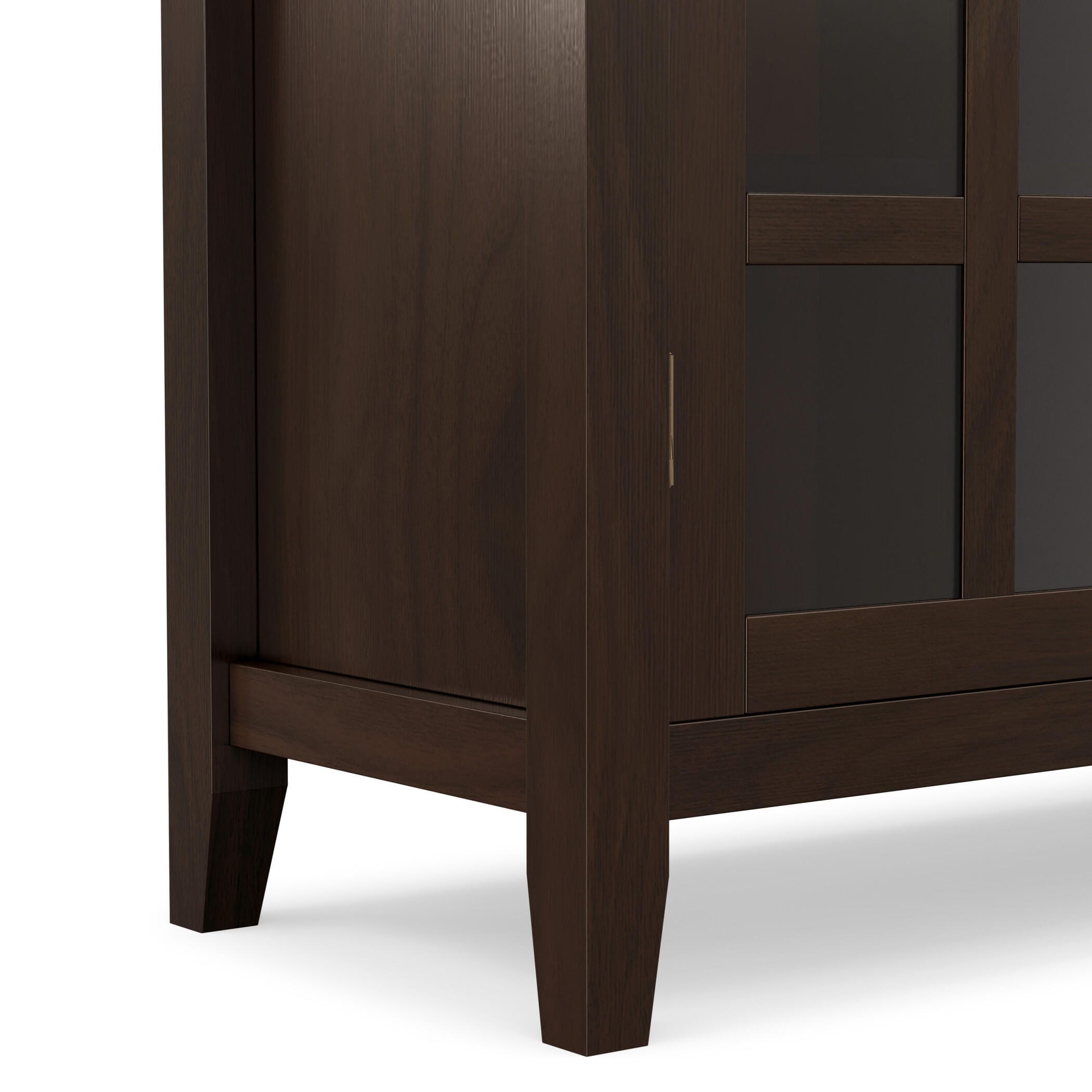 Simpli Home Artisan Brown Storage Cabinet, Brown, large