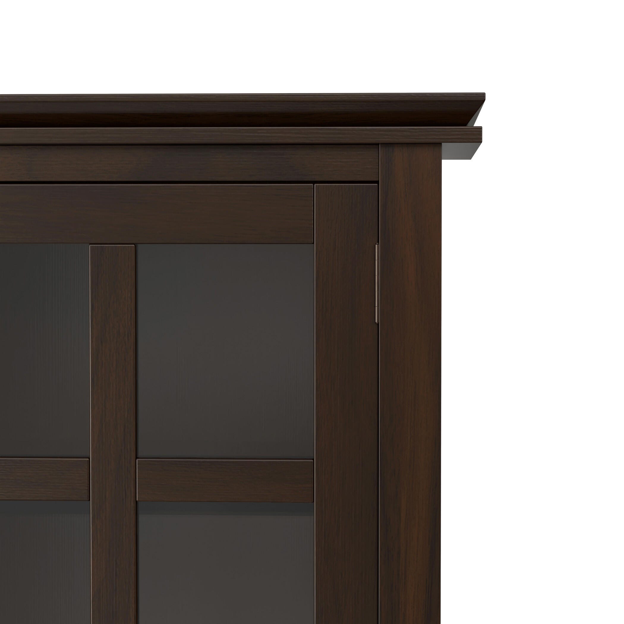 Simpli Home Artisan Brown Storage Cabinet, Brown, large