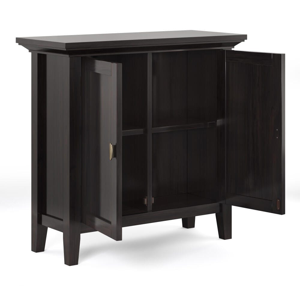 Redmond SOLID WOOD 32 inch Wide Transitional Low Storage Cabinet