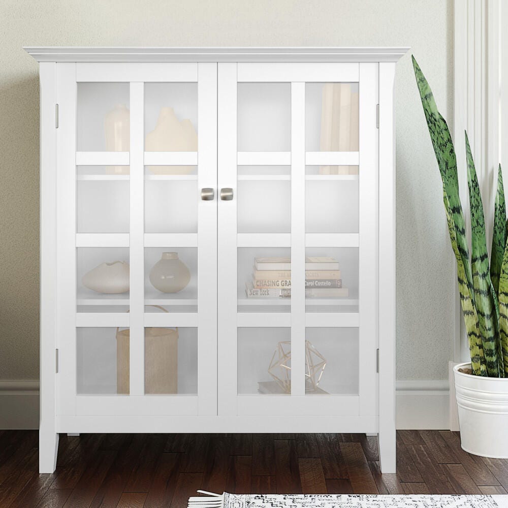 Acadian SOLID WOOD 39 inch Wide Transitional Medium Storage