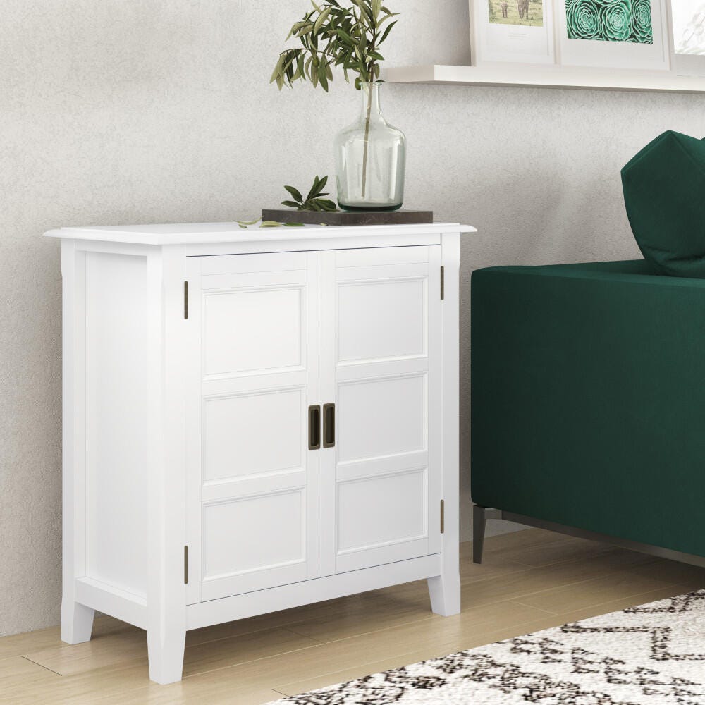 Burlington SOLID WOOD 30 inch Wide Transitional Low Storage