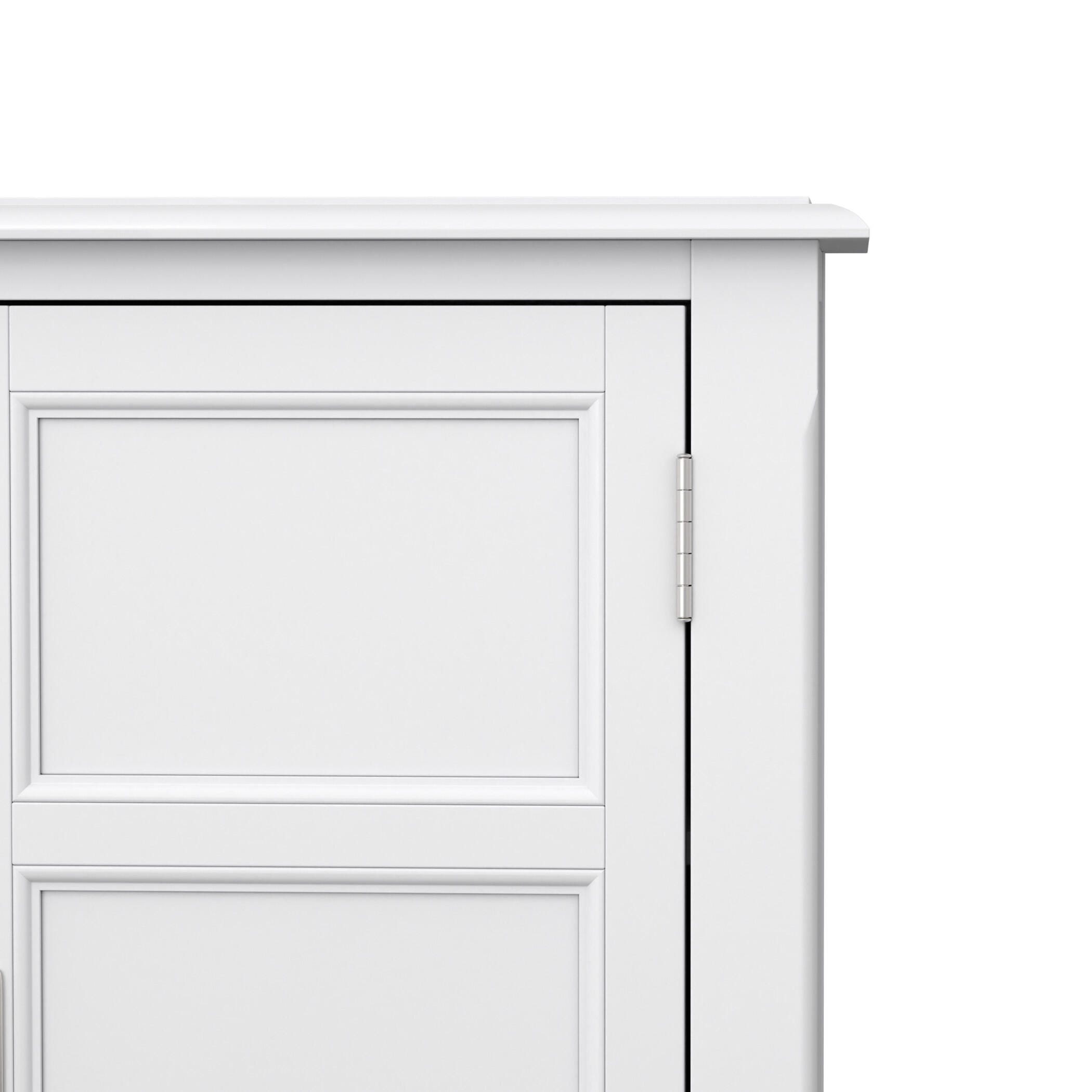 Simpli Home Burlington White Storage Cabinet, White, large