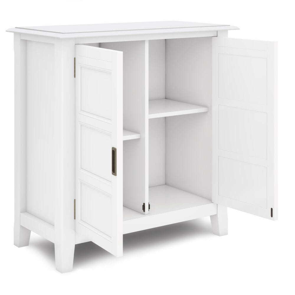 Burlington White Storage Cabinet, White, large