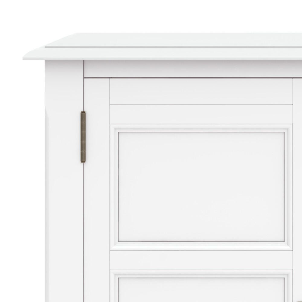 Burlington White Storage Cabinet, White, large