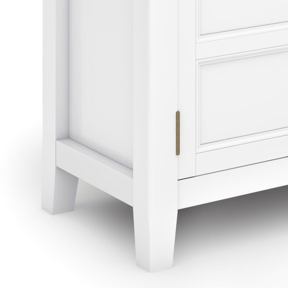Burlington White Storage Cabinet, White, large