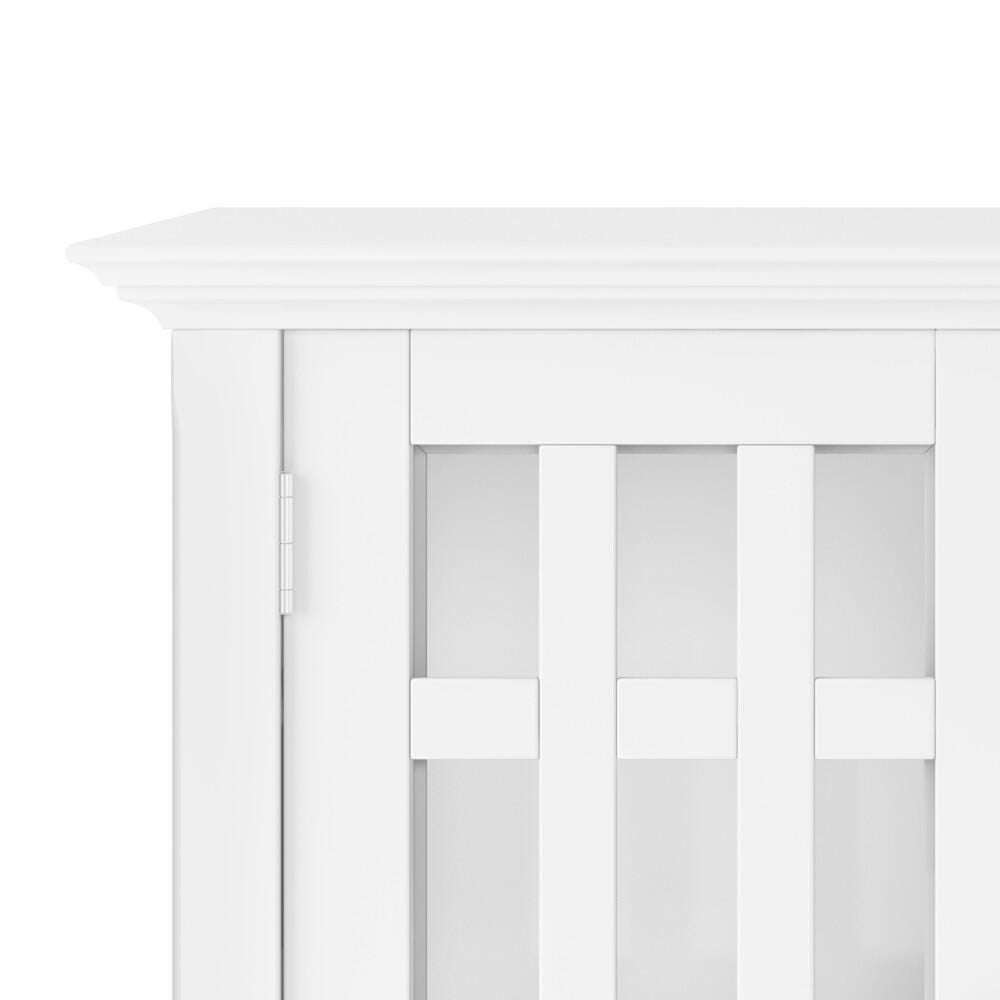 Bedford Rustic White Storage Cabinet, White, large