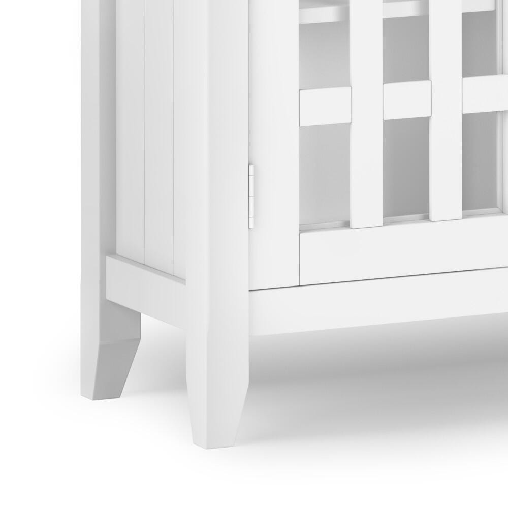 Bedford Rustic White Storage Cabinet, White, large