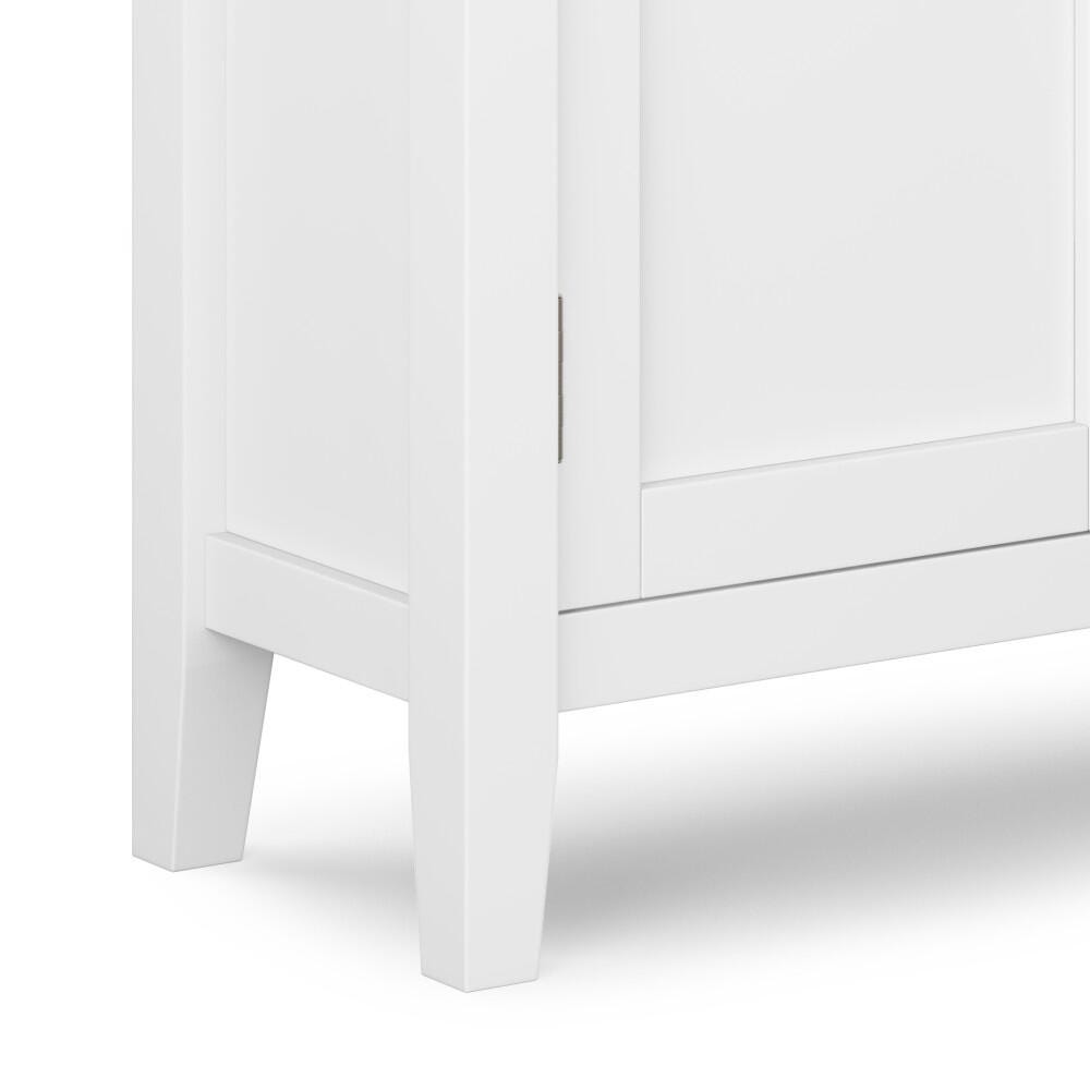 Redmond Rustic White Storage Cabinet, White, large
