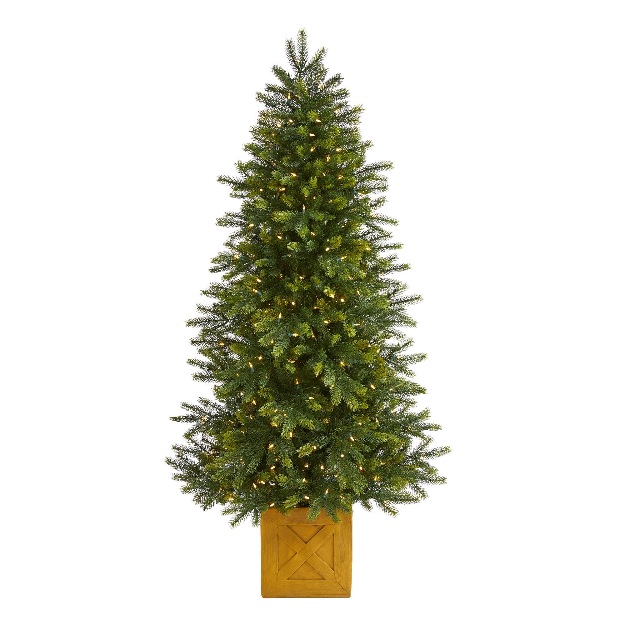 Nearly Natural 6 Ft. Manchester Fir Artificial Christmas Tree, , large