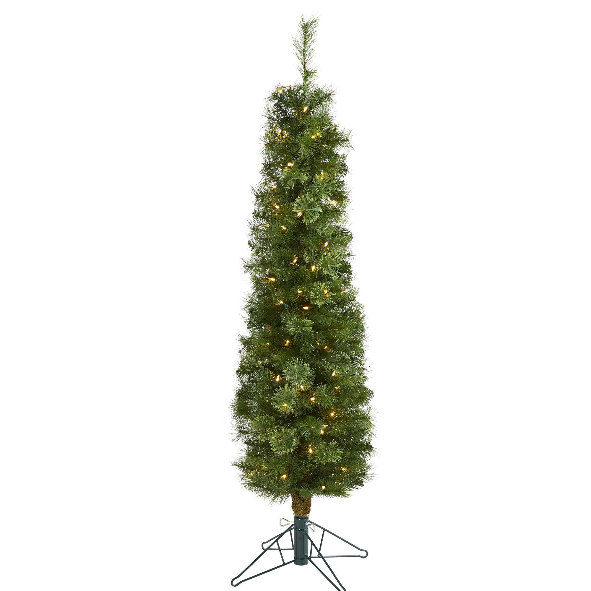 Nearly Natural 5 Ft. Green Pencil Artificial Christmas Tree, , large