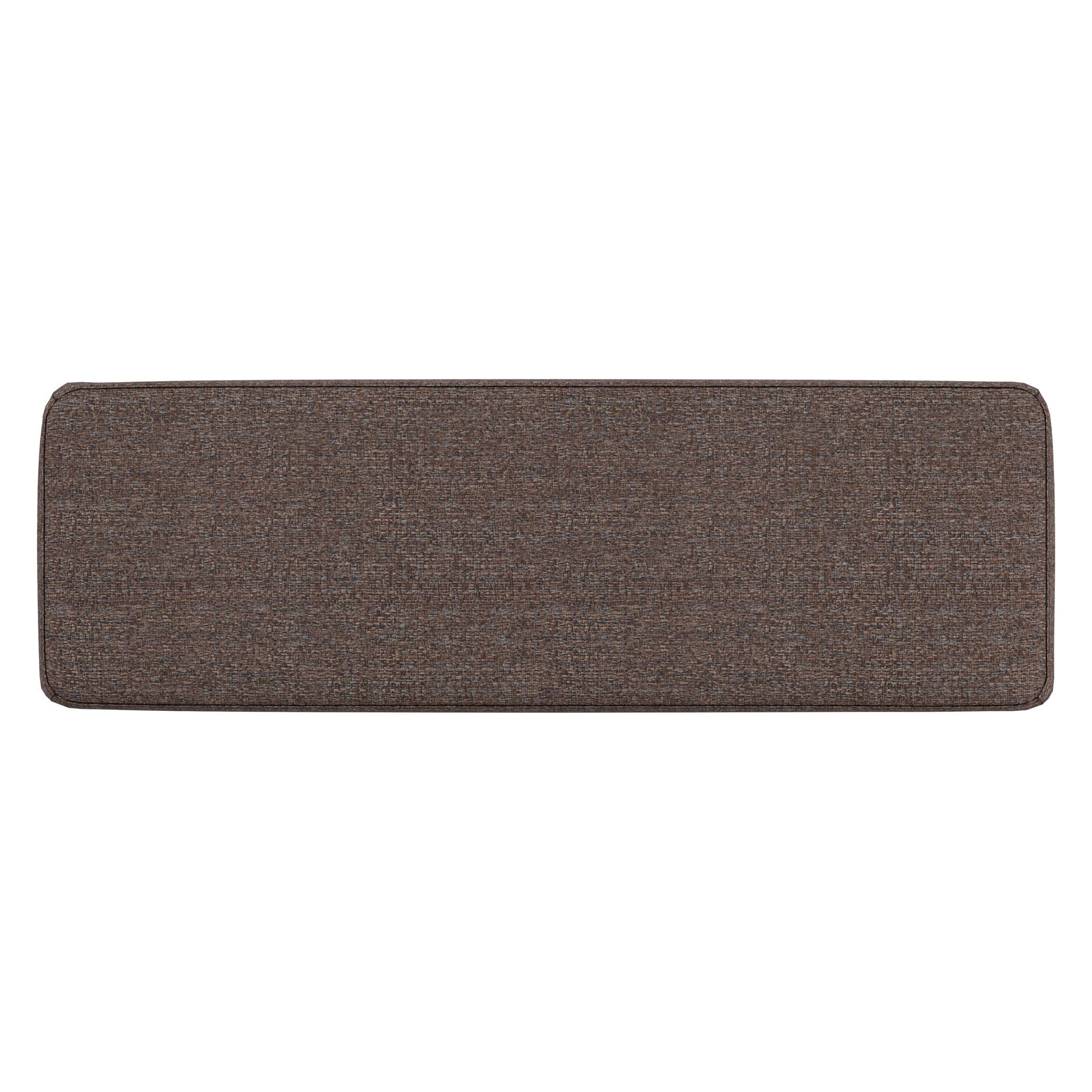 Simpli Home Milltown Large Bench in Mink Brown Tweed Fabric, Dark Brown/Beige, large