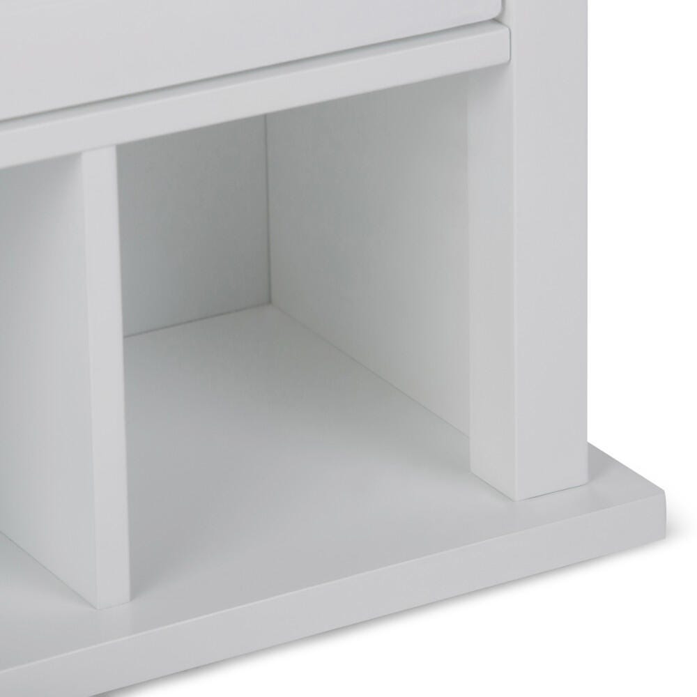 Simpli Home Avington Avington Two Door Wall Bath Cabinet with Cubbies, , large