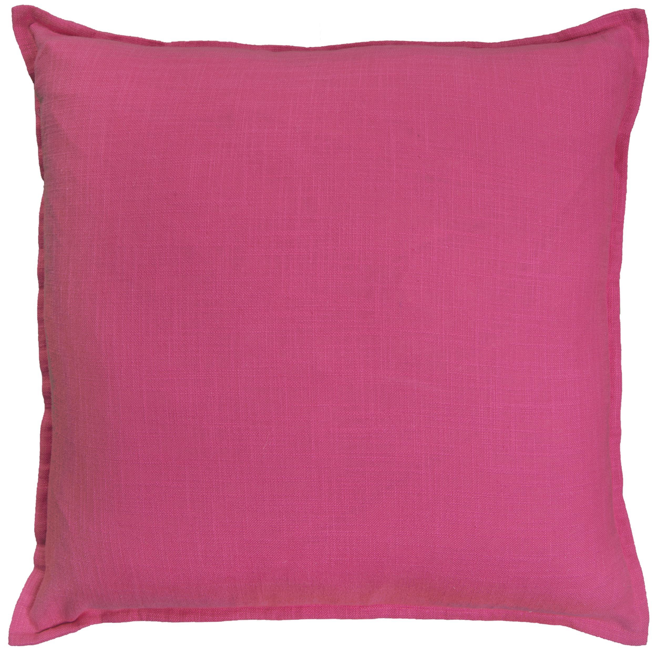 Rizzy Home 20"X20" Poly Filled Pillow, Hot Pink, large
