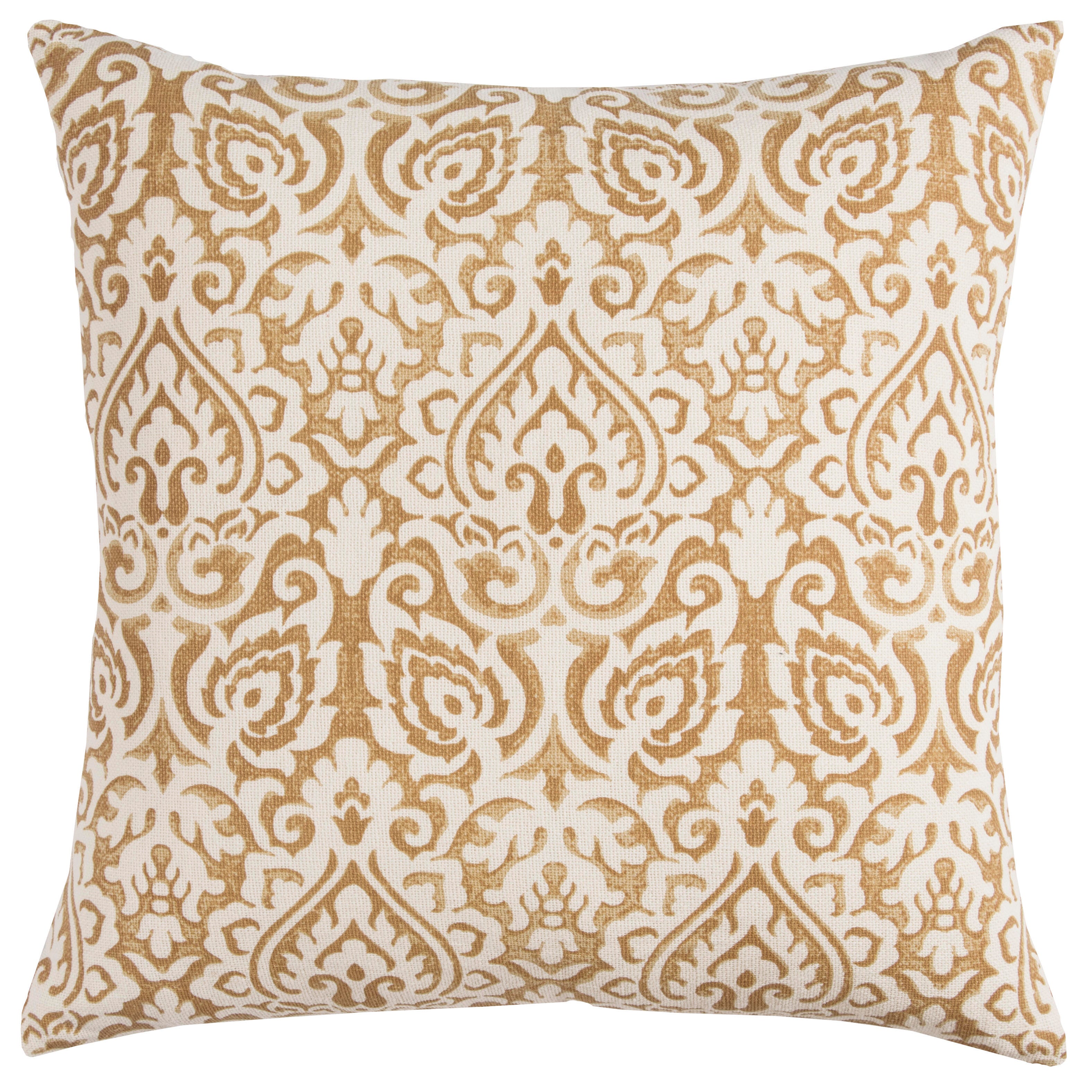 Rizzy Home 22"X22" Poly Filled Pillow, Gold, large