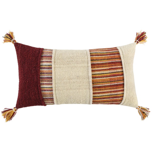 Home Accents Hand Woven Panel Throw Pillow