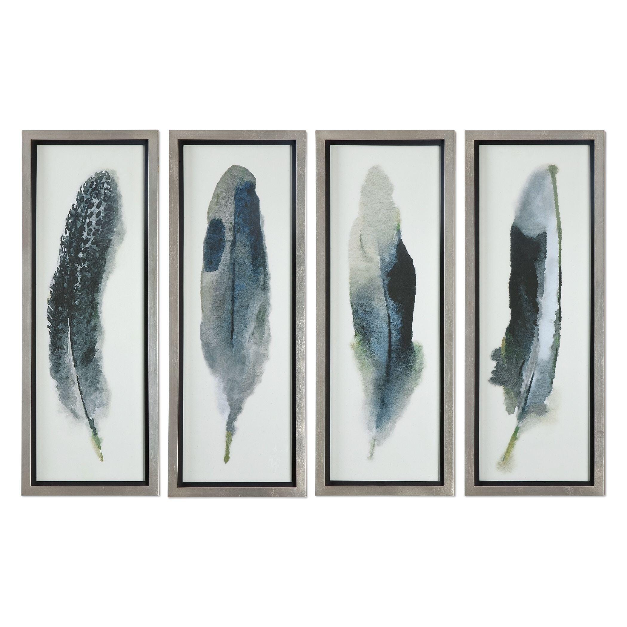 Uttermost Feathered Beauty Prints, Set of 4, , large