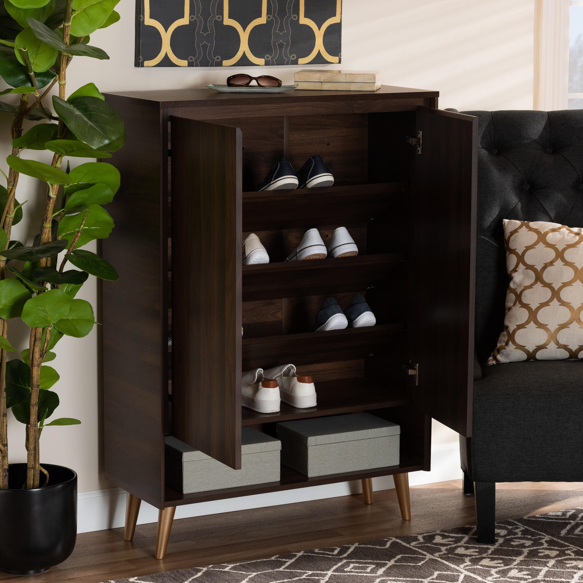 2-Door Shoe Cabinet (15-Pair) | Ashley