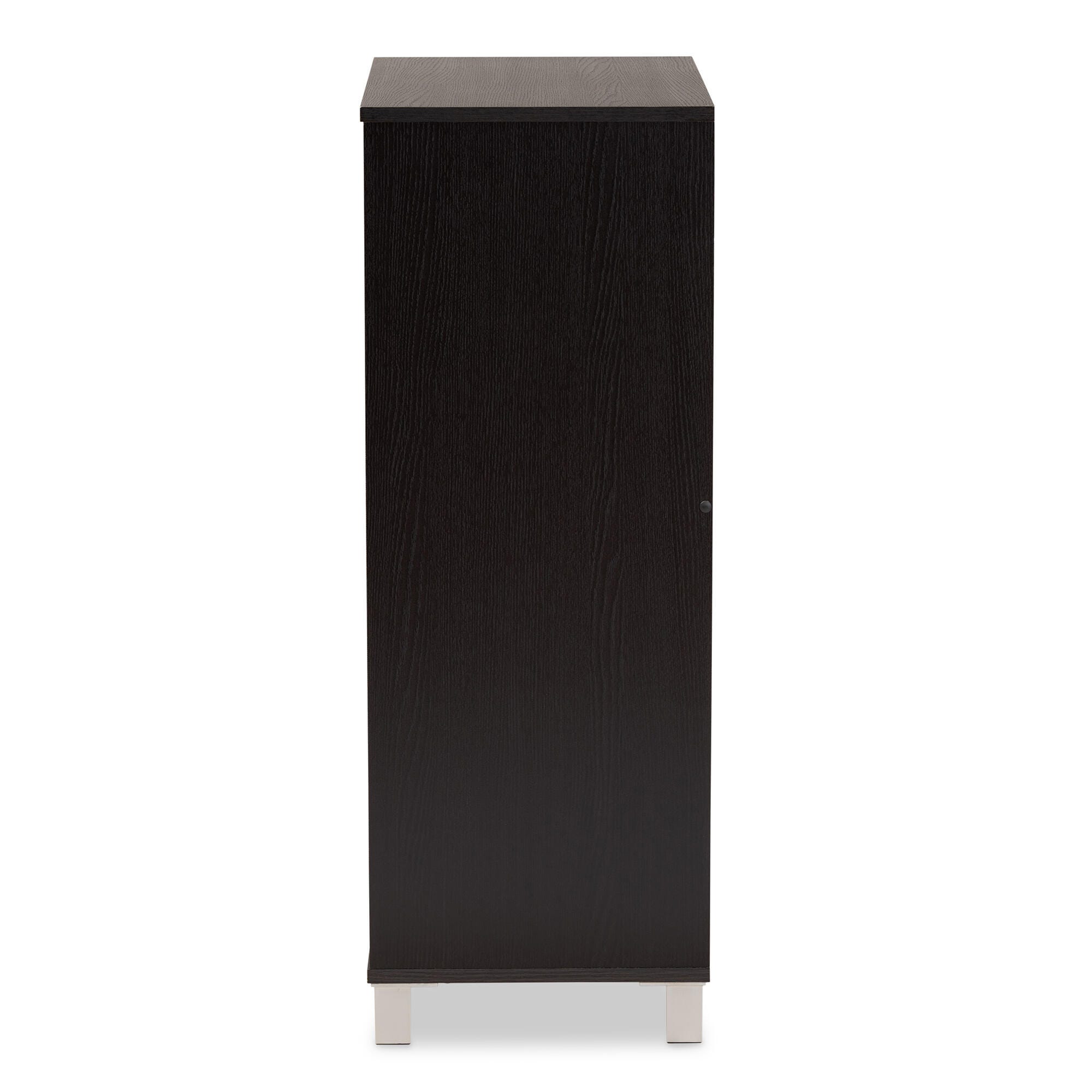 Baxton Studio Ernest 2-Door Shoe Storage Cabinet, , large