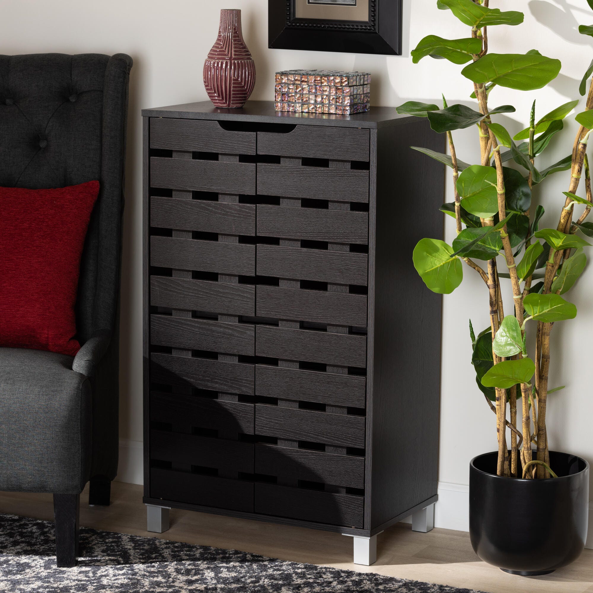 Ernest 2-Door Shoe Storage Cabinet, , rollover