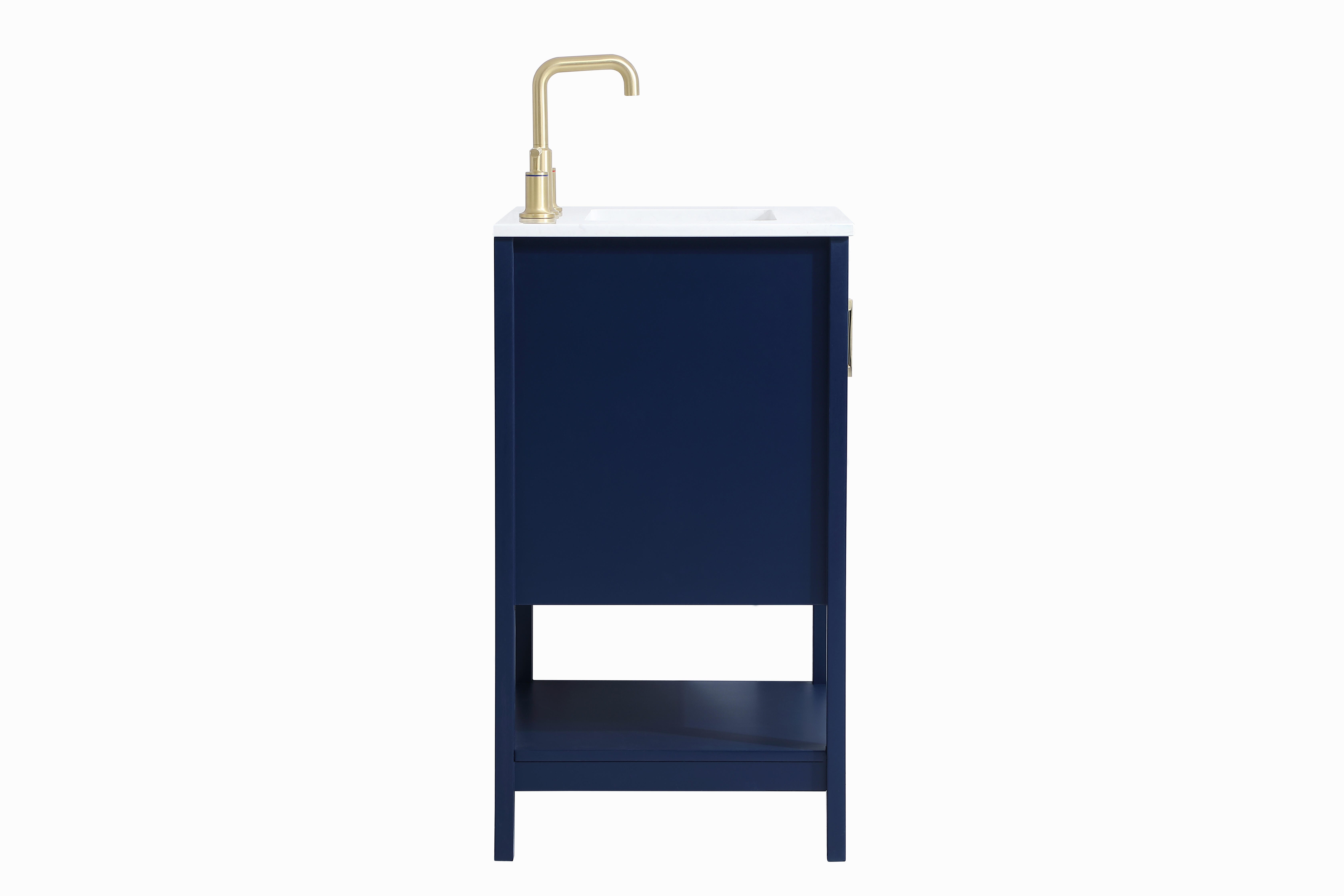 Aubrey 24" Single Bathroom Vanity, Blue, large