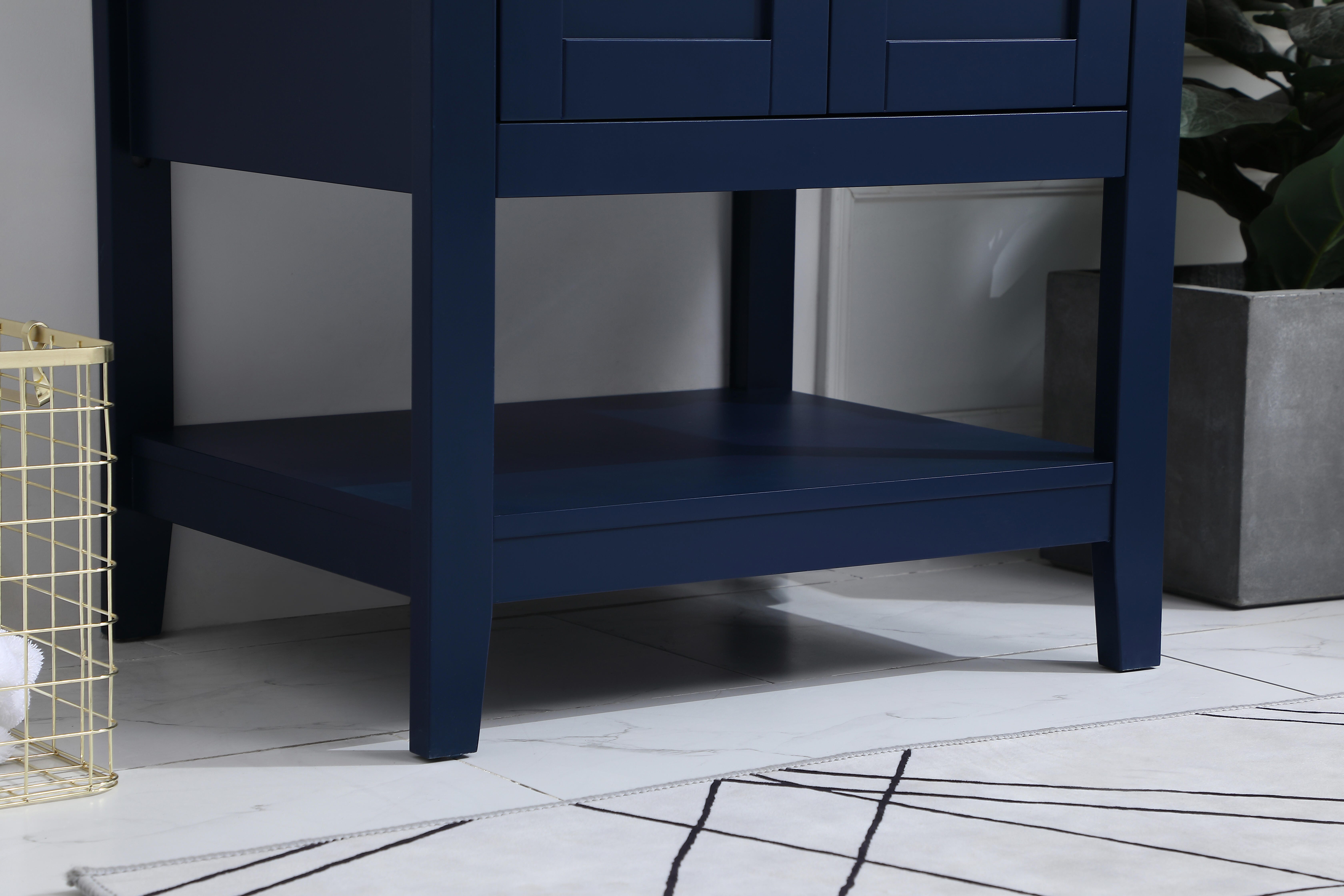 Aubrey 24" Single Bathroom Vanity, Blue, large
