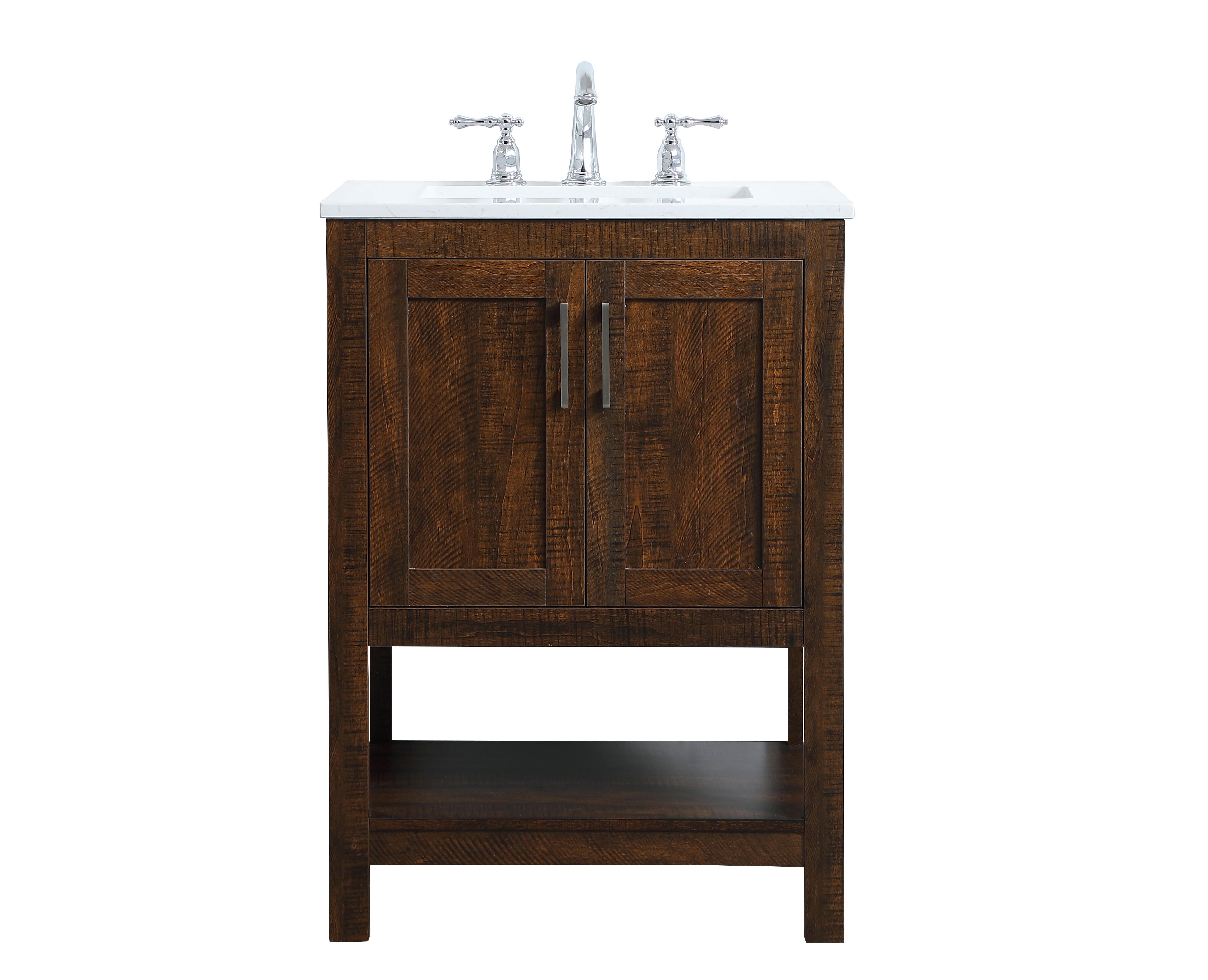 Aubrey 24" Single Bathroom Vanity, Espresso, large