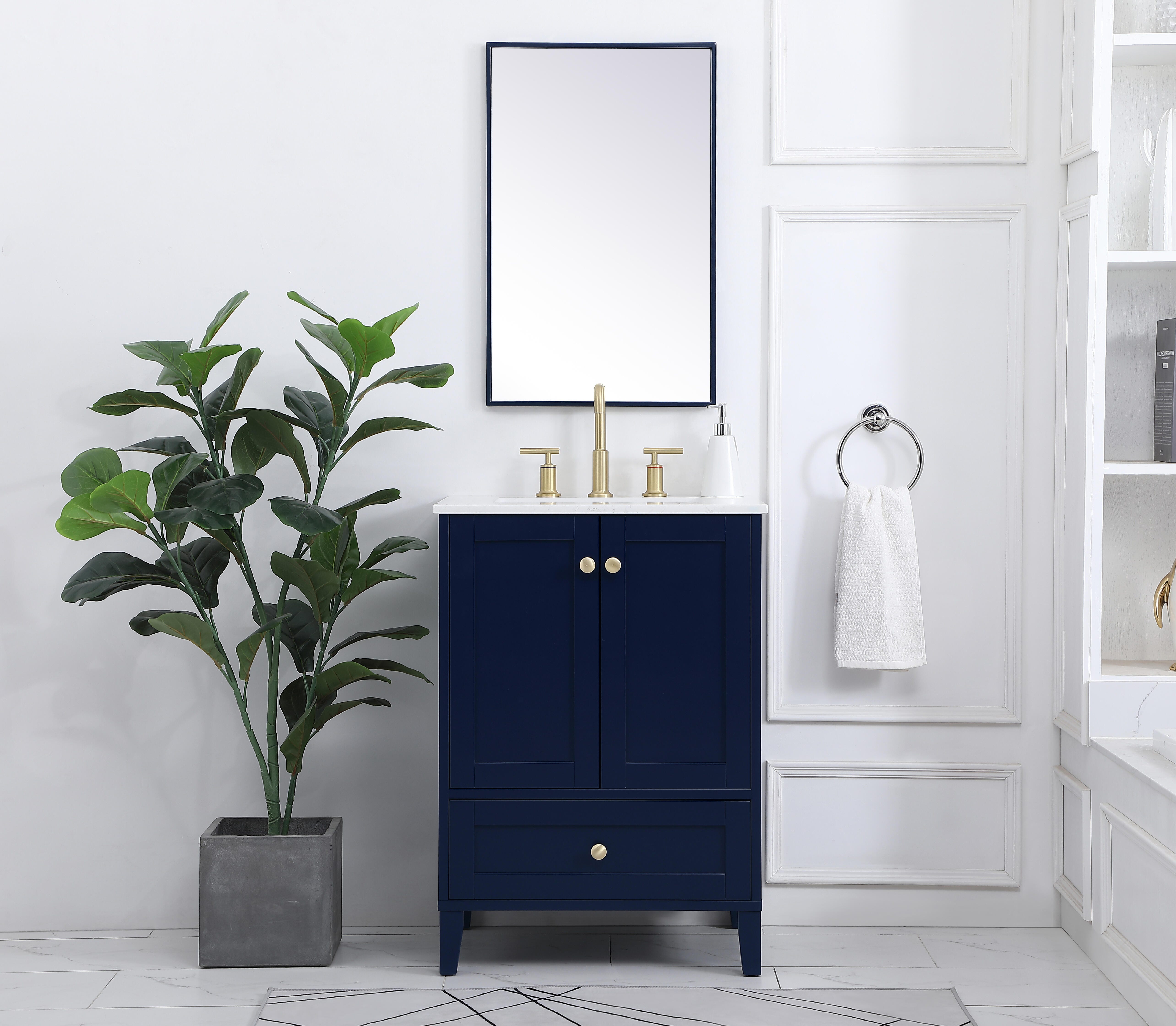Sommerville  24" Single Bathroom Vanity, Blue, large