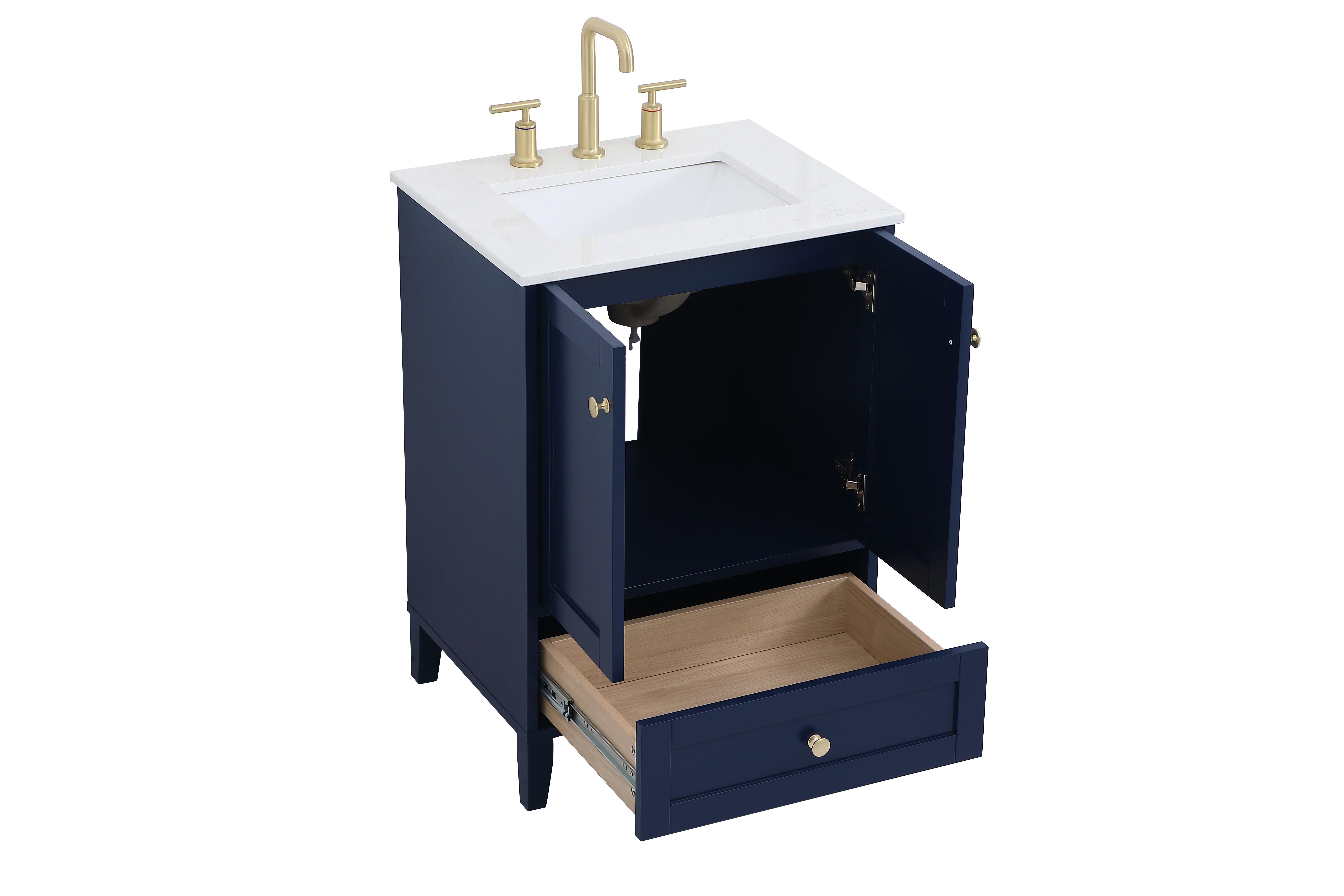 Sommerville  24" Single Bathroom Vanity, Blue, large