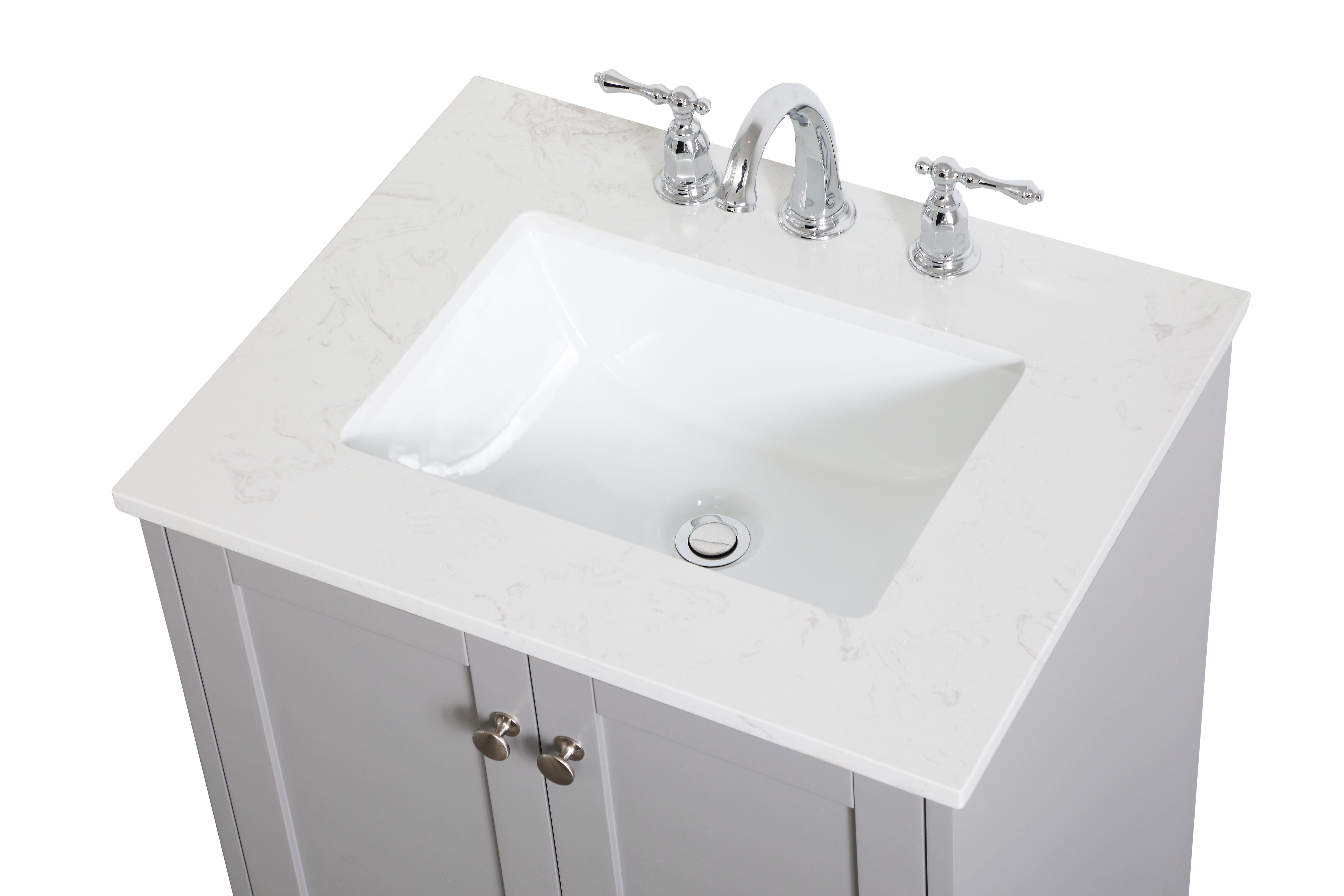 Sommerville  24" Single Bathroom Vanity, Gray, large