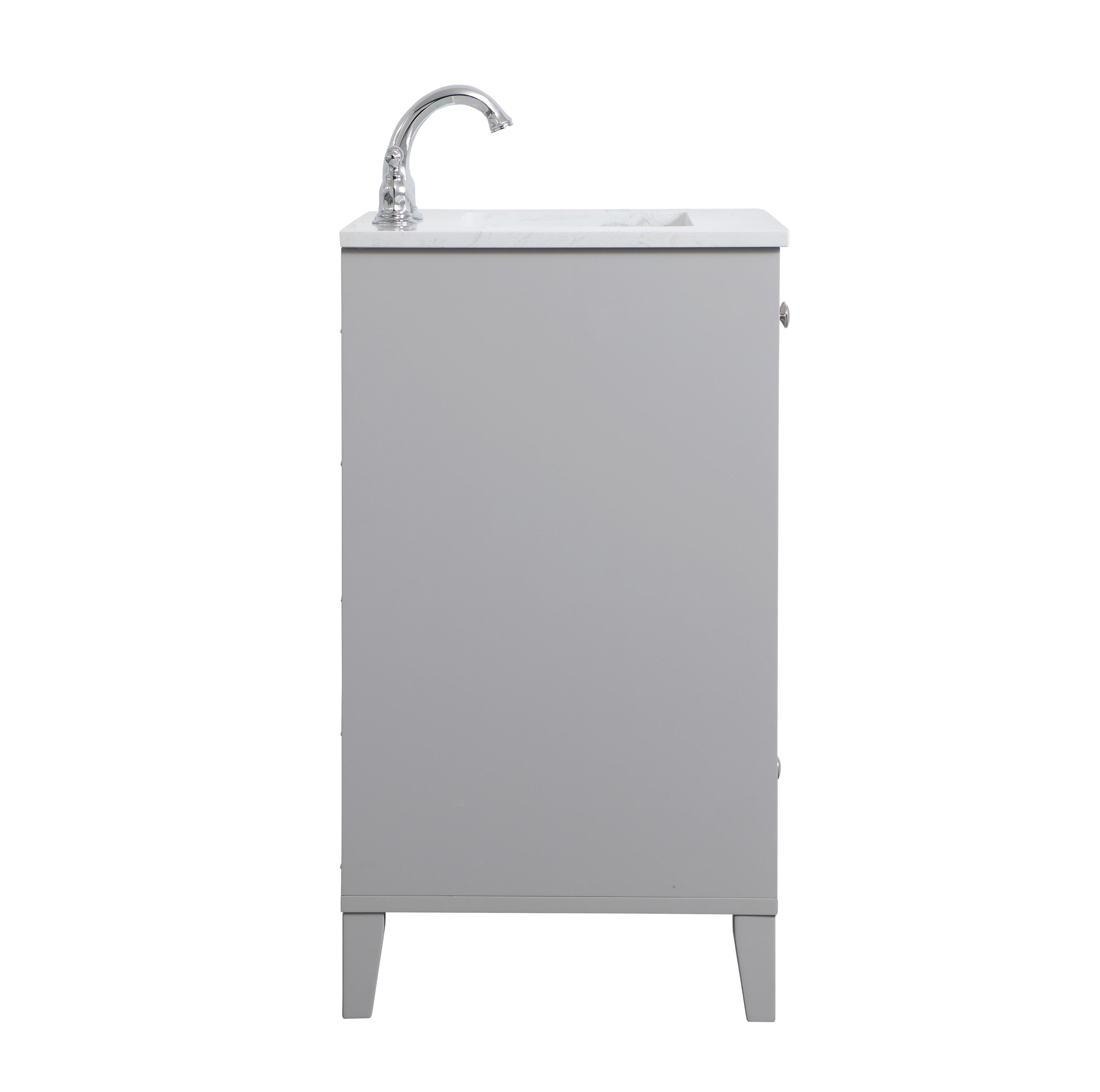 Sommerville  24" Single Bathroom Vanity, Gray, large