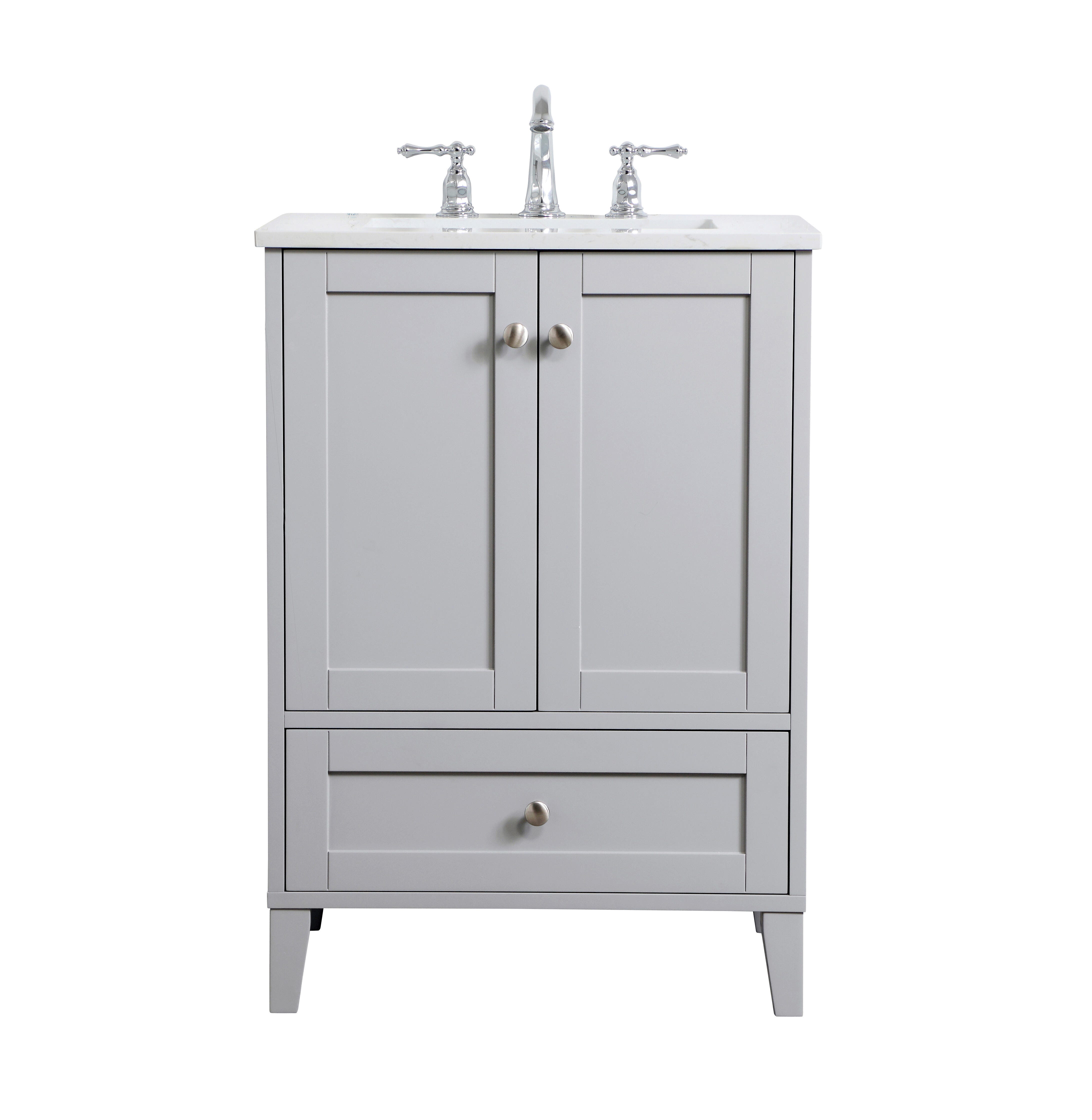 Sommerville  24" Single Bathroom Vanity, Gray, large