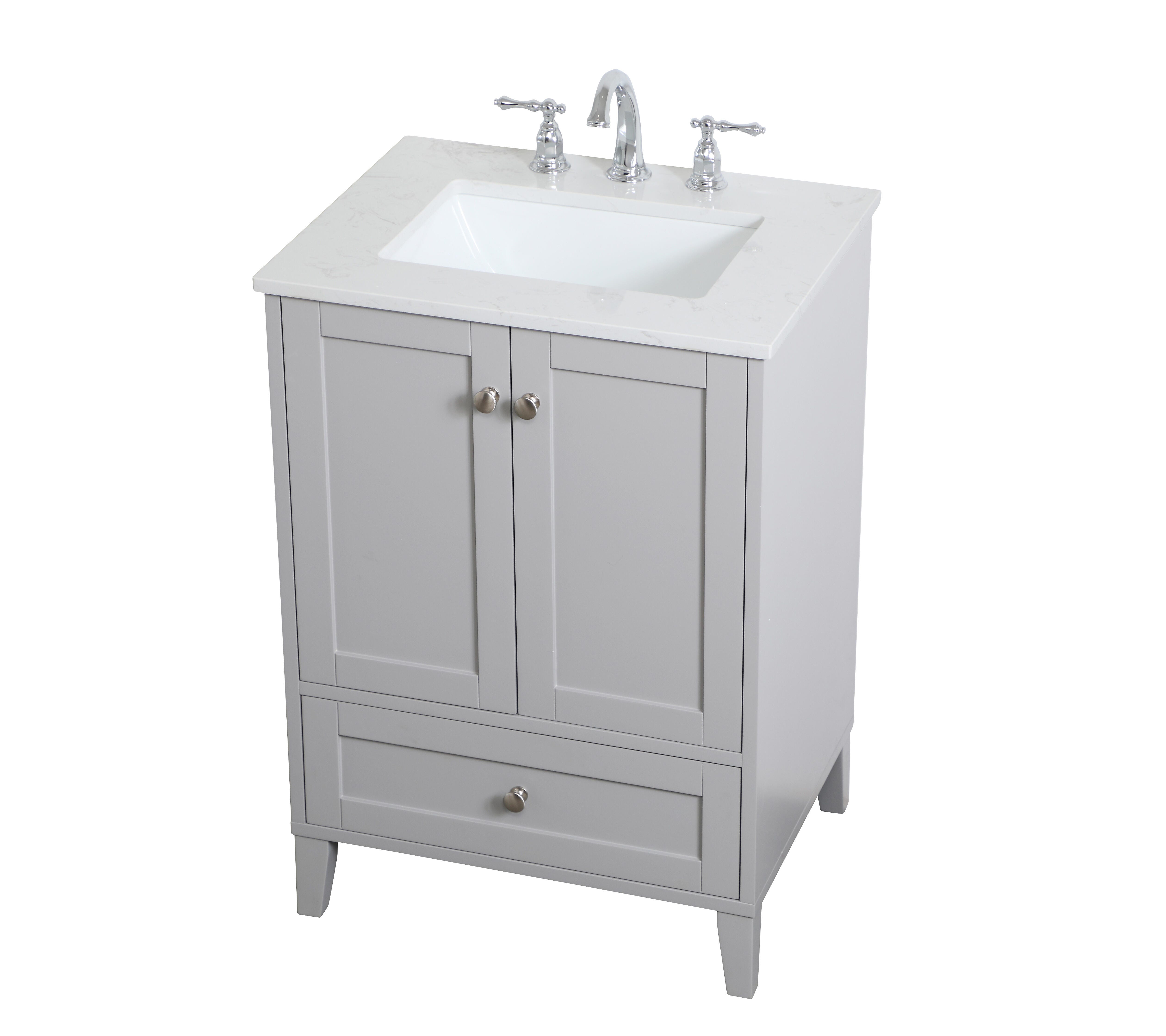 Sommerville  24" Single Bathroom Vanity, Gray, large