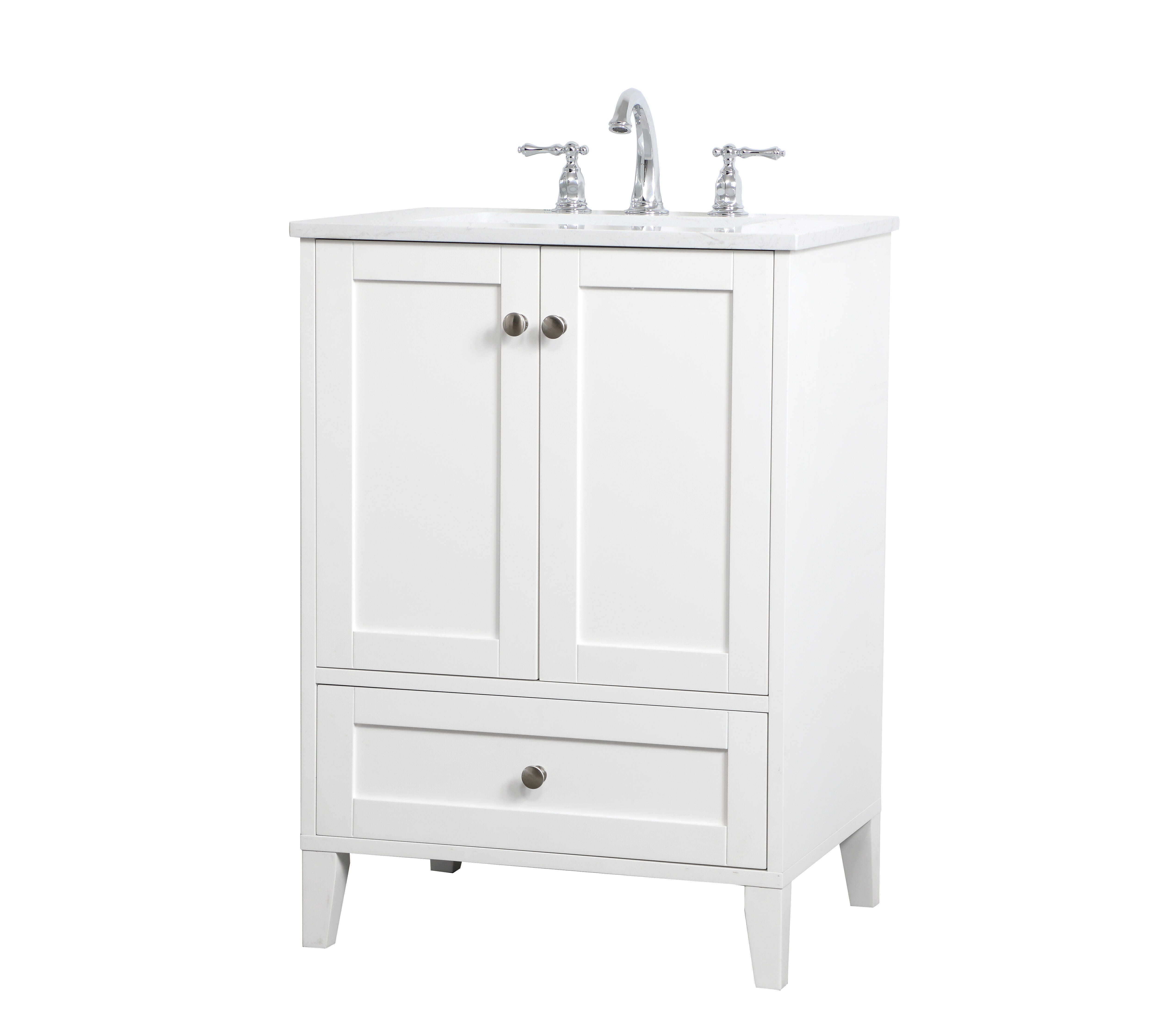 Sommerville  24" Single Bathroom Vanity, White, large