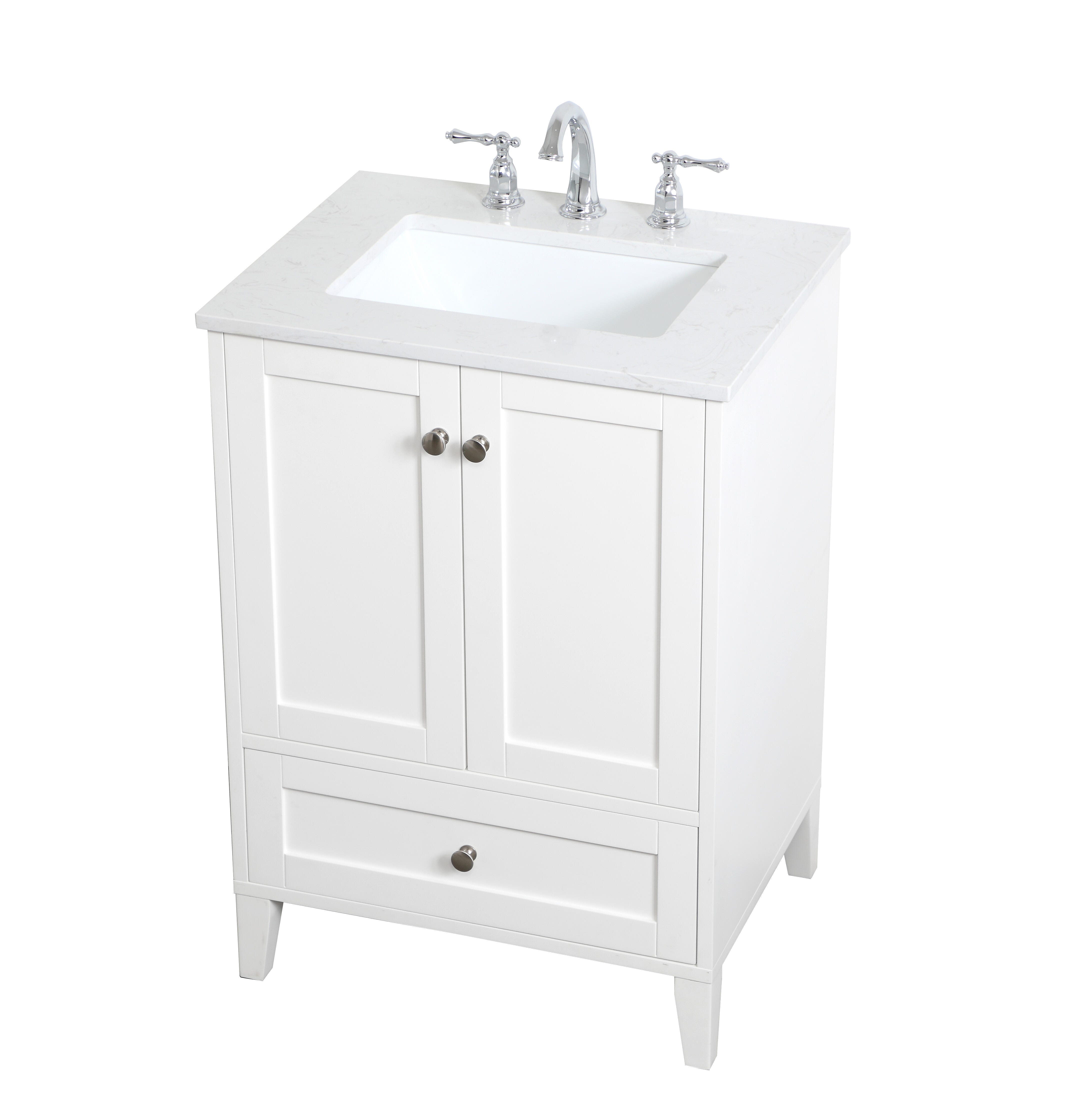 Sommerville  24" Single Bathroom Vanity, White, large