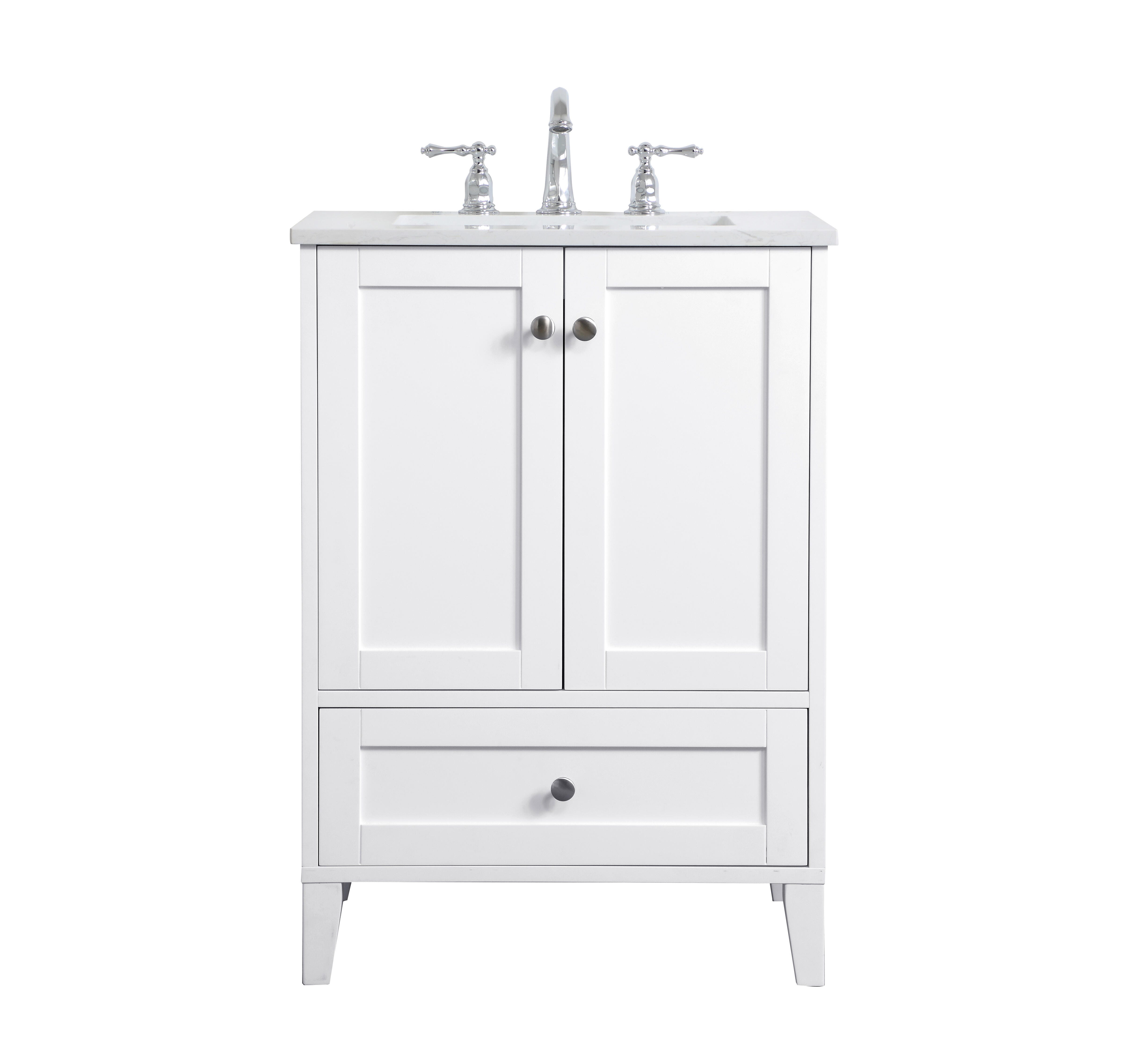 Sommerville  24" Single Bathroom Vanity, White, large