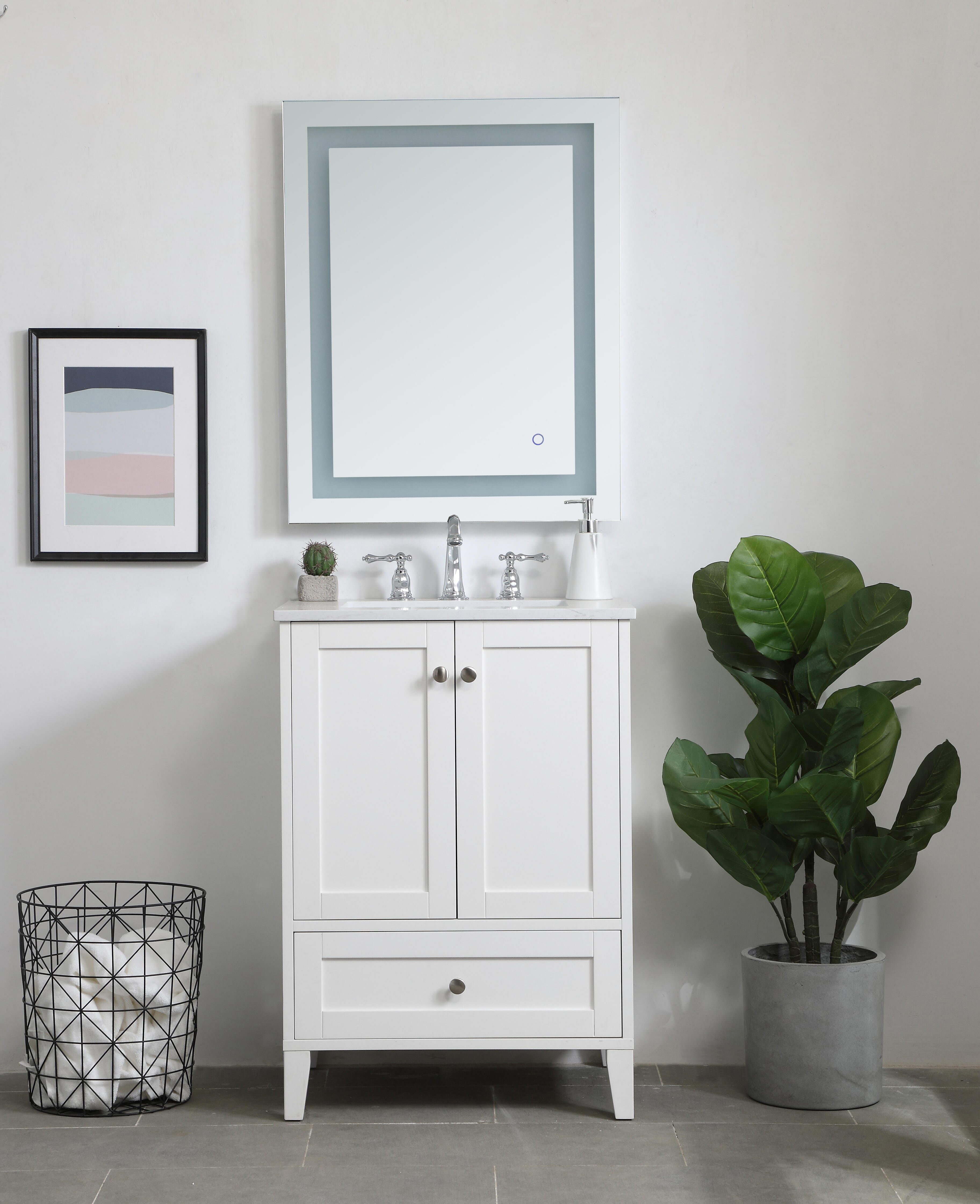 Sommerville  24" Single Bathroom Vanity, White, large